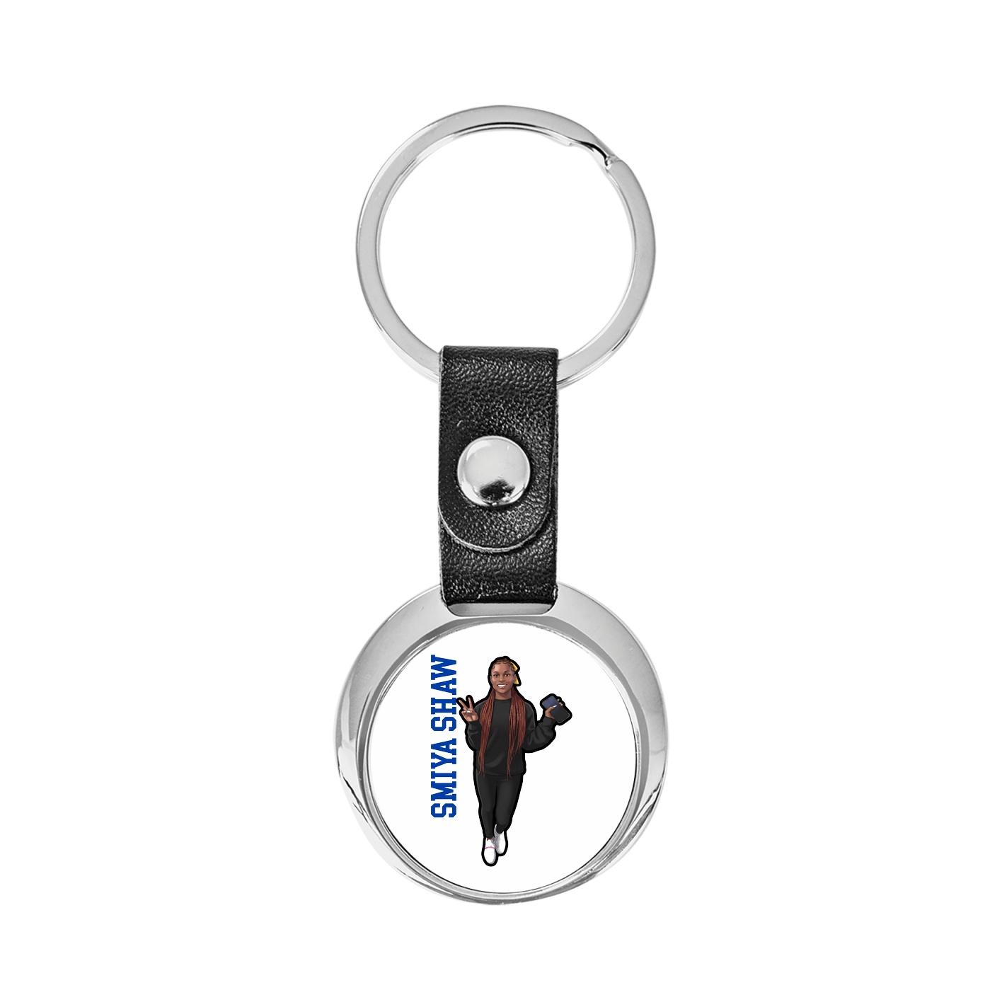 Key Chain — Name Vertical in Classic