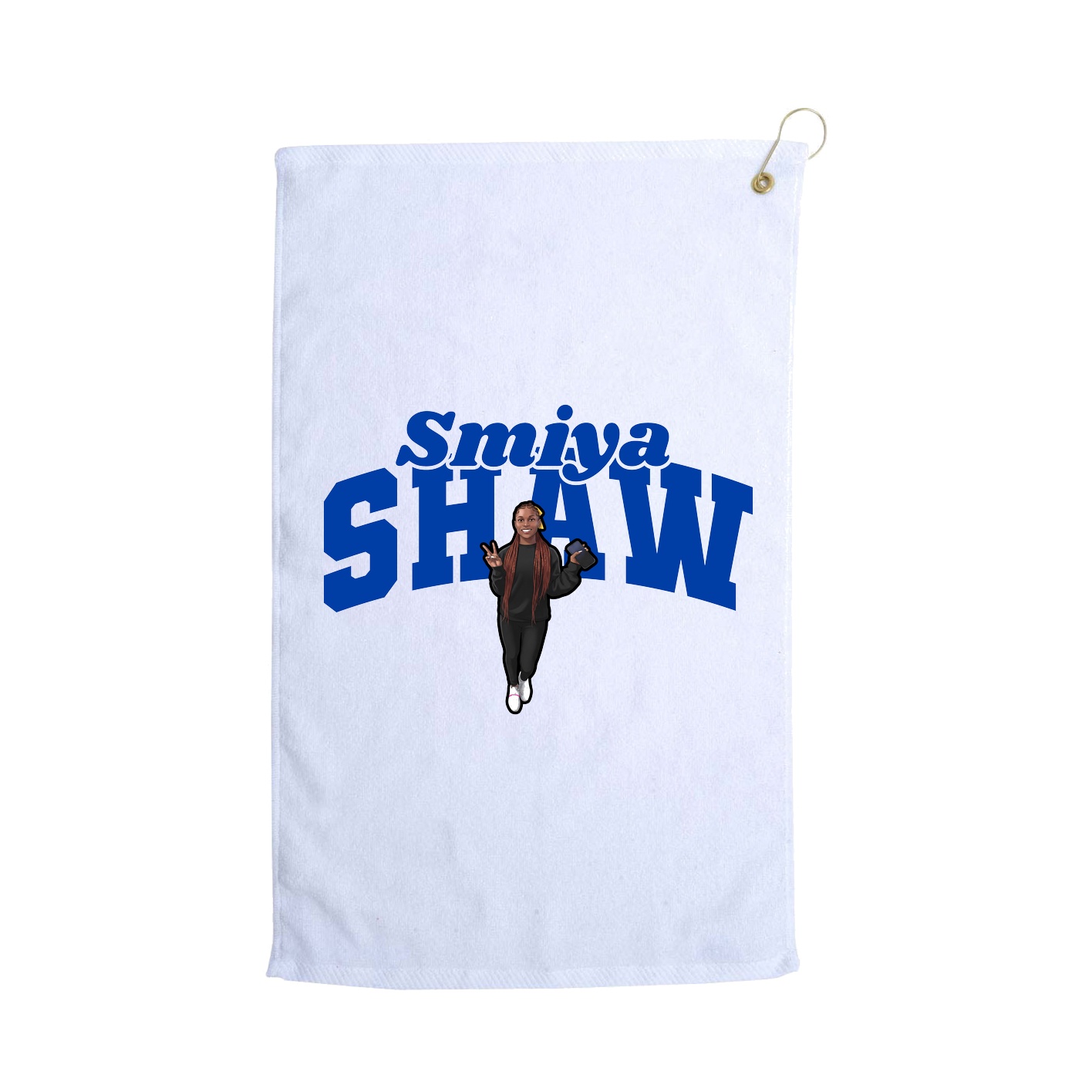 Golf Towel — Signature Arch in White
