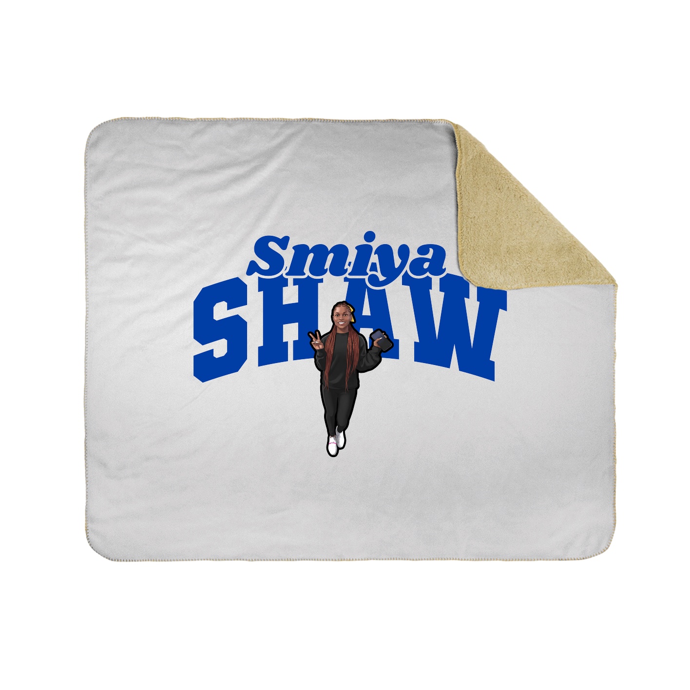 Throw Blanket — Signature Arch in White