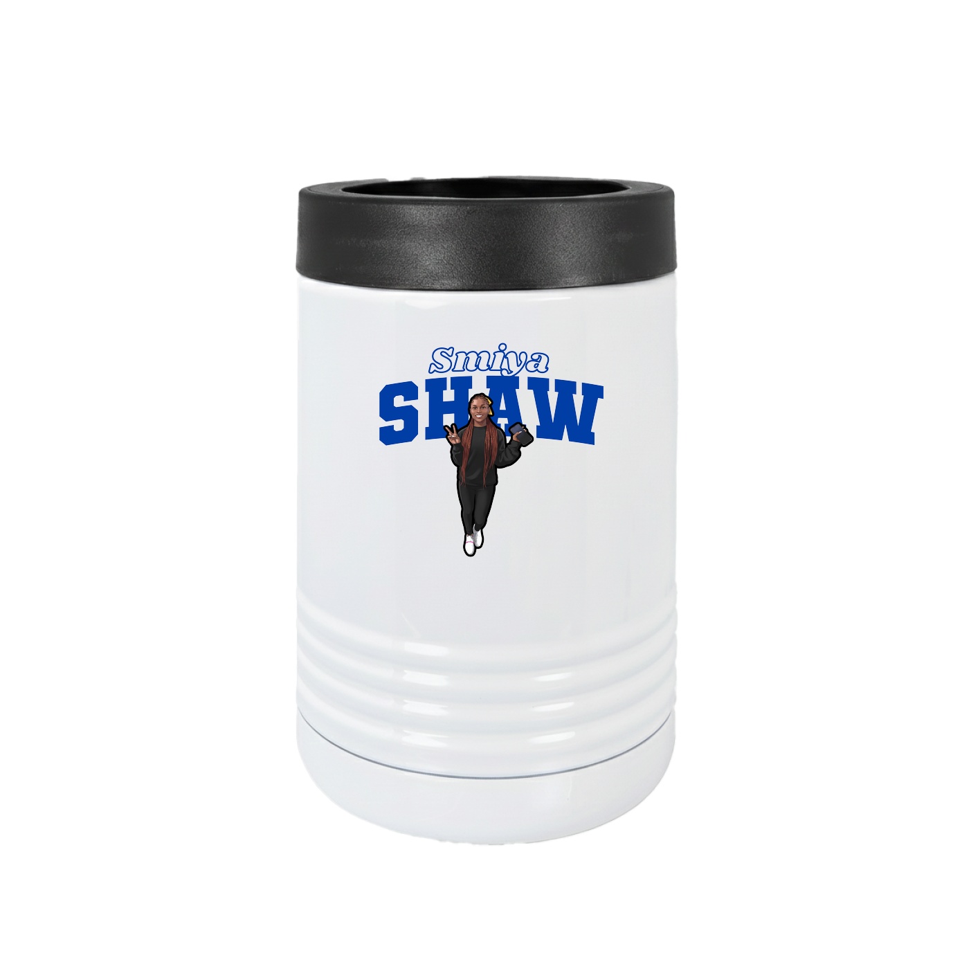 Beverage Holder — Name Arch in White