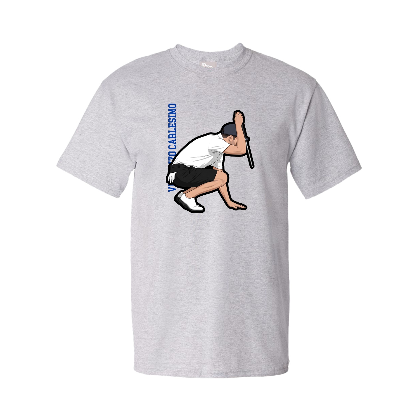 Youth Tee — Name Vertical in Grey