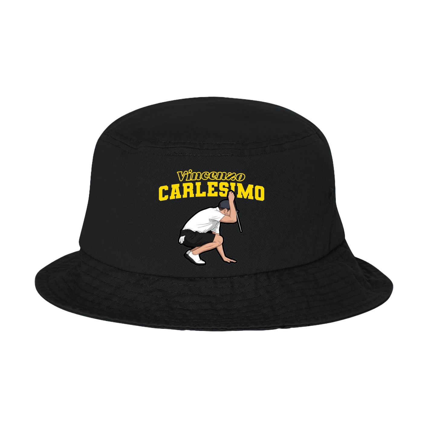Bucket Cap — Name Arch in Black
