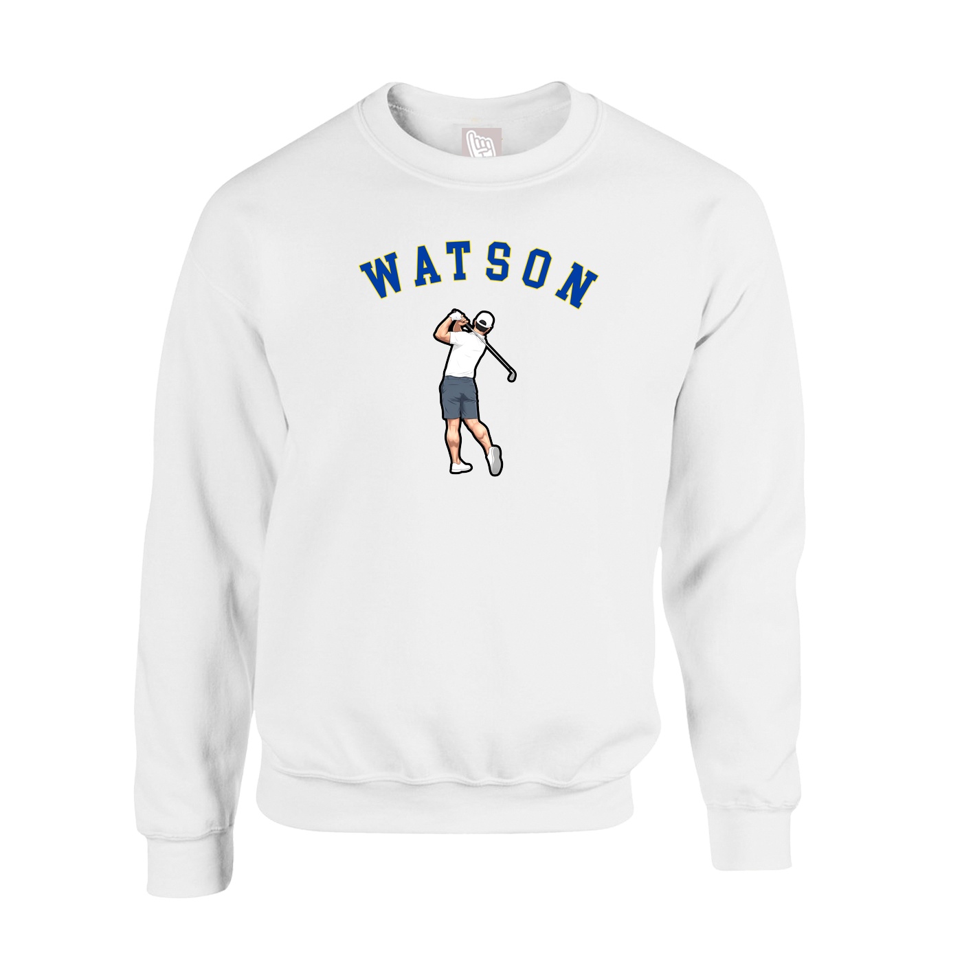 Fleece Crew — Shirsey Arch in White