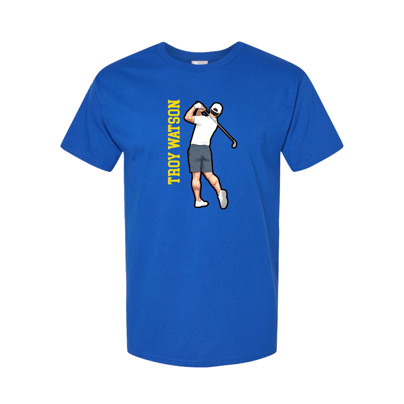 Tee — Name Vertical in Royal