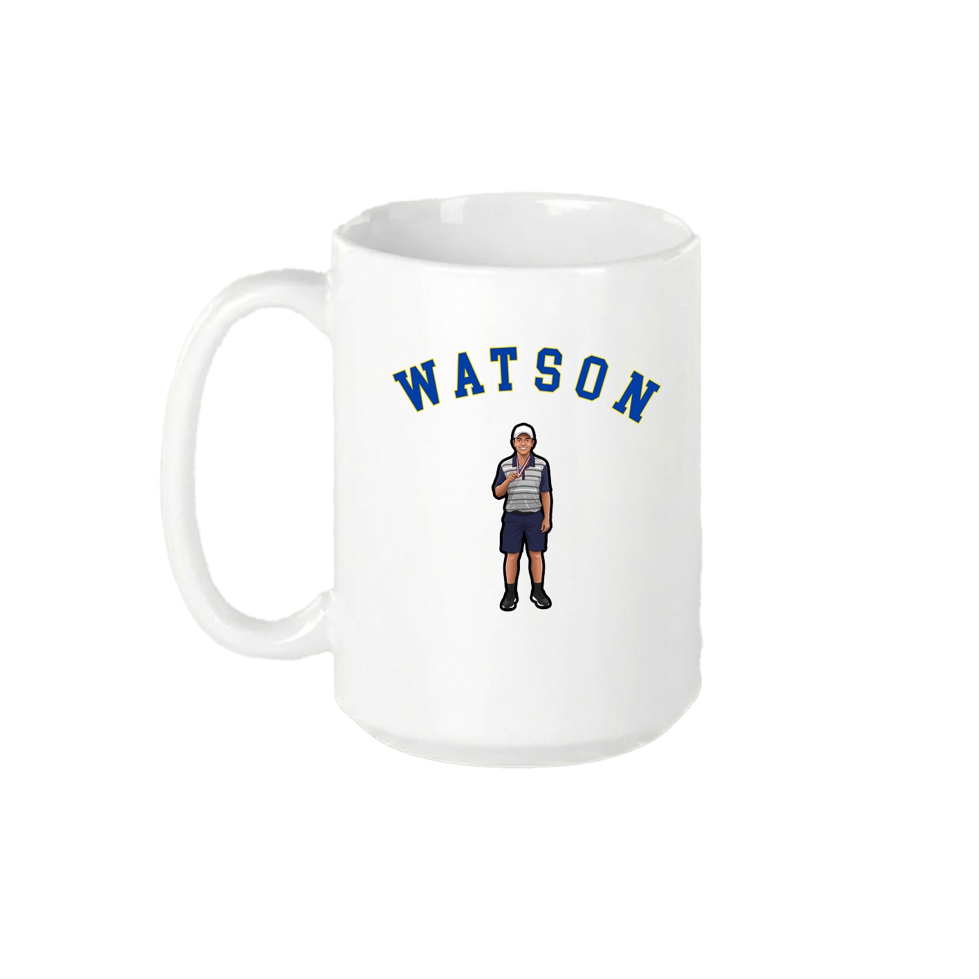 15oz Coffee Mug — Shirsey Arch in White