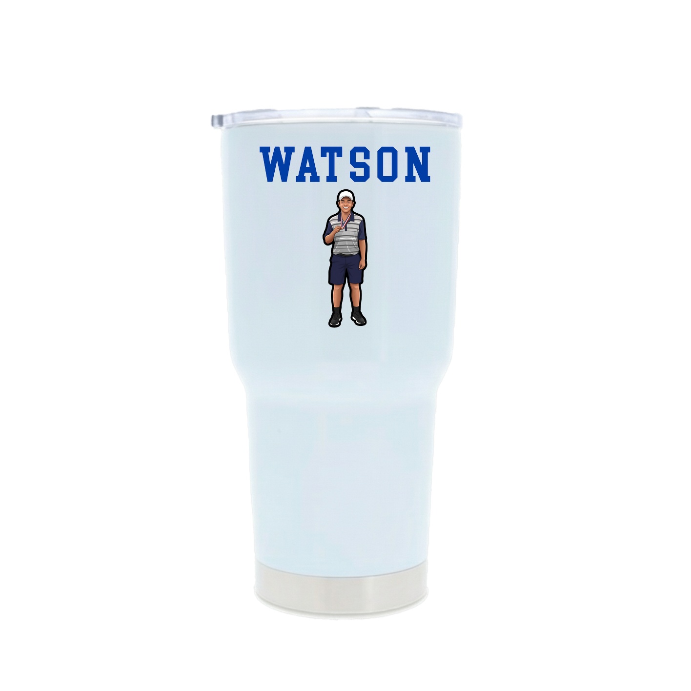 30oz Stainless Steel Tumbler — Shirsey in White
