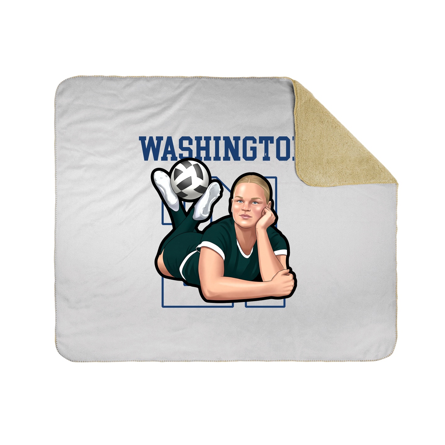 50x60 Sherpa Lined Throw Blanket