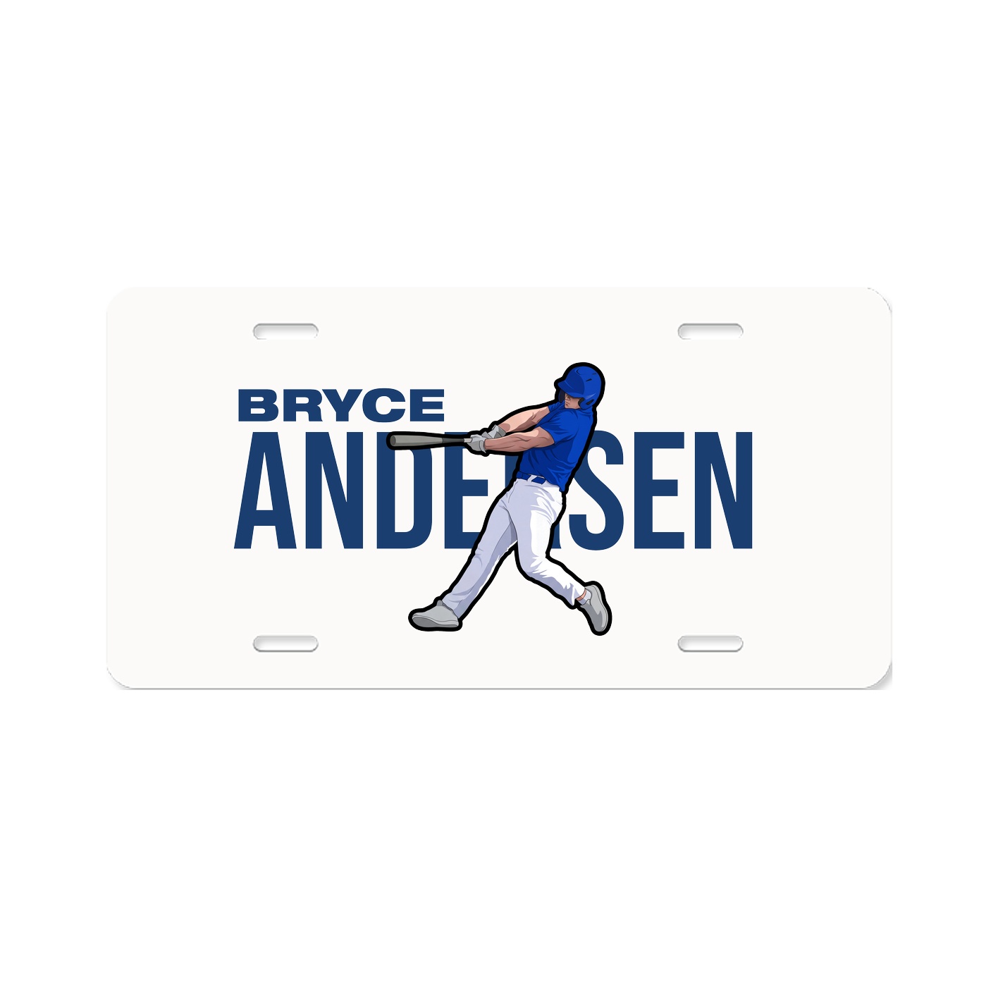 License Plate — Player Name in Classic