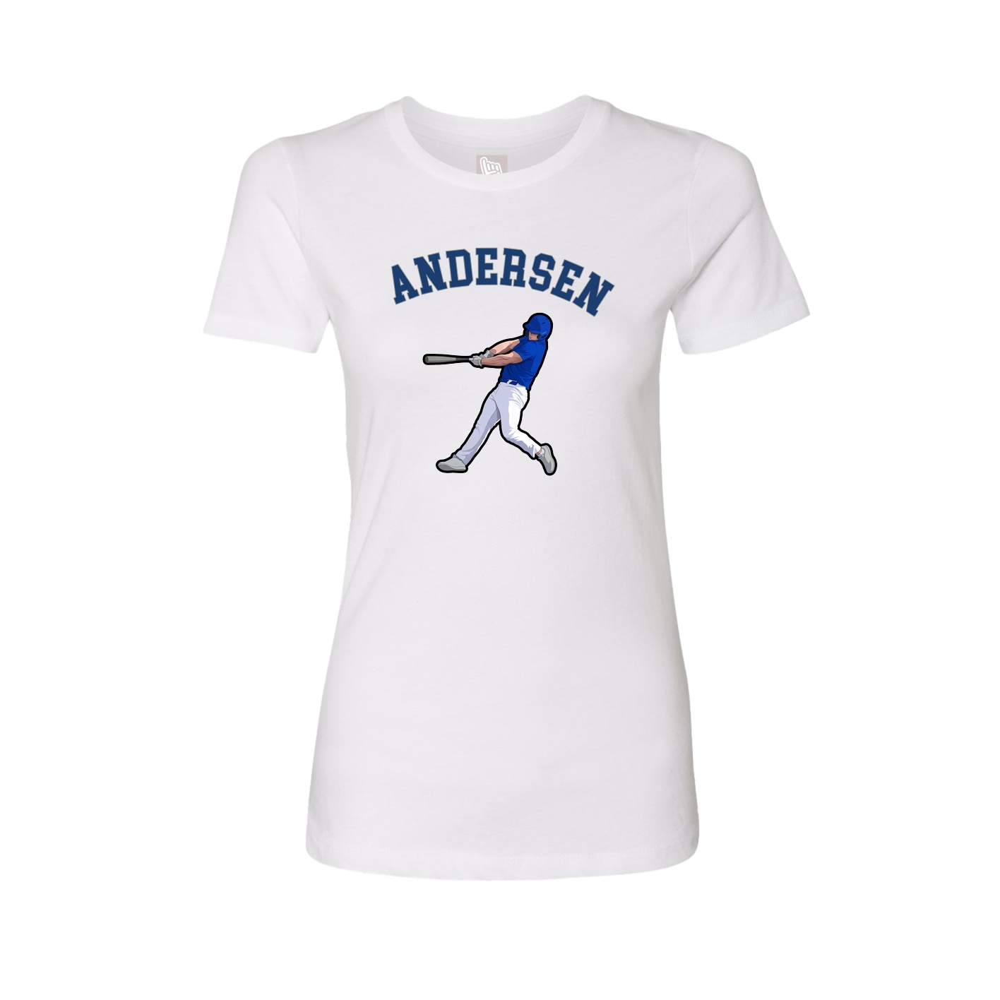 Fitted Women's Tee — Shirsey Arch in White