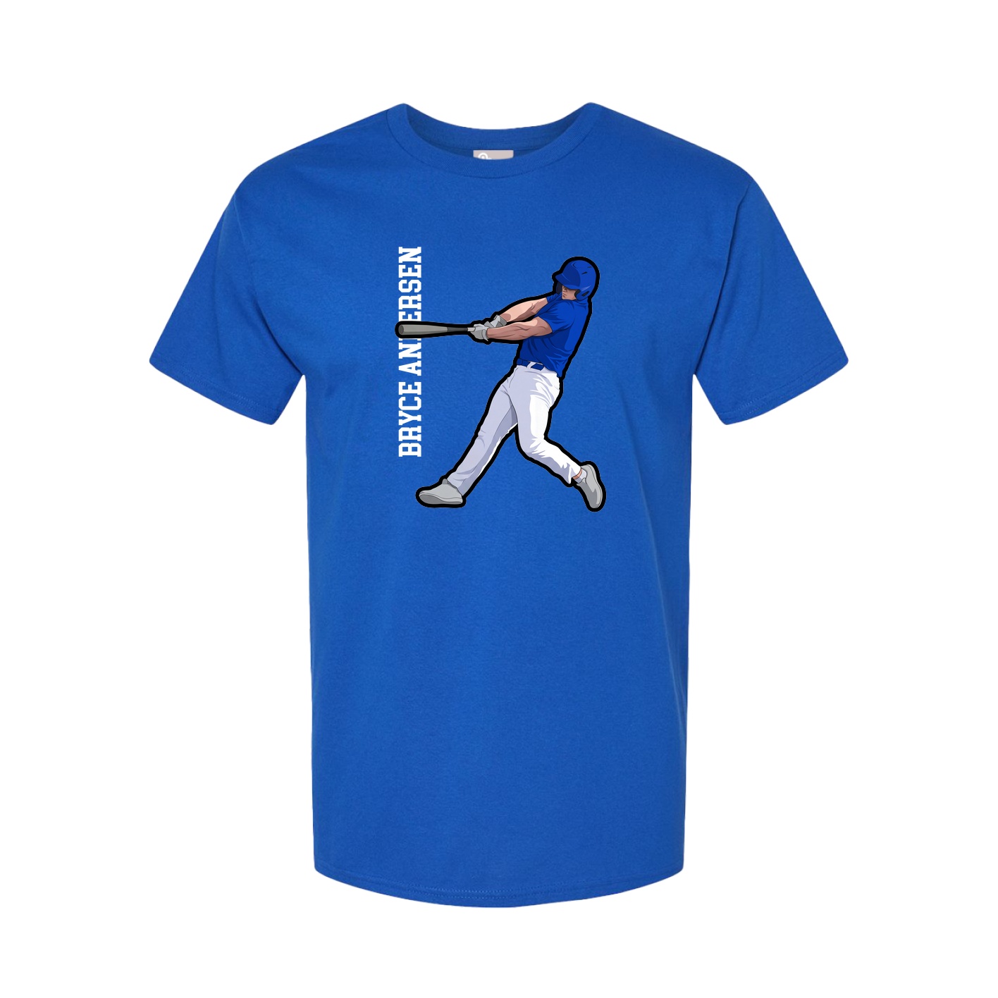 Tee — Name Vertical in Royal