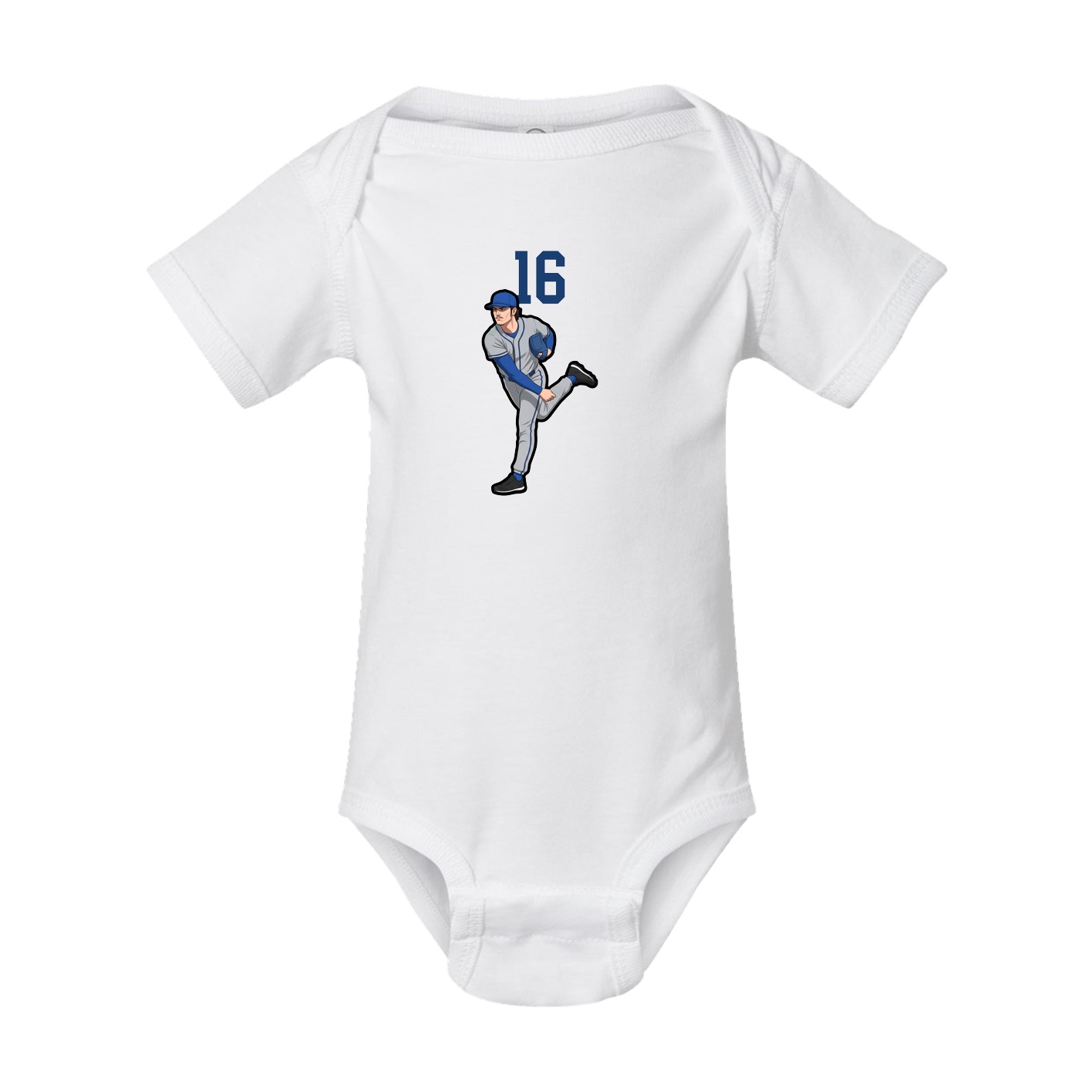 Baby Onesie — Number Top in White