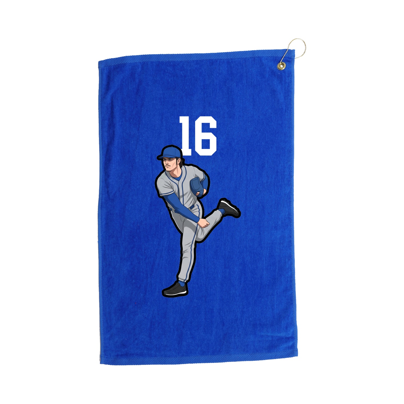 Golf Towel — Number Top in Royal