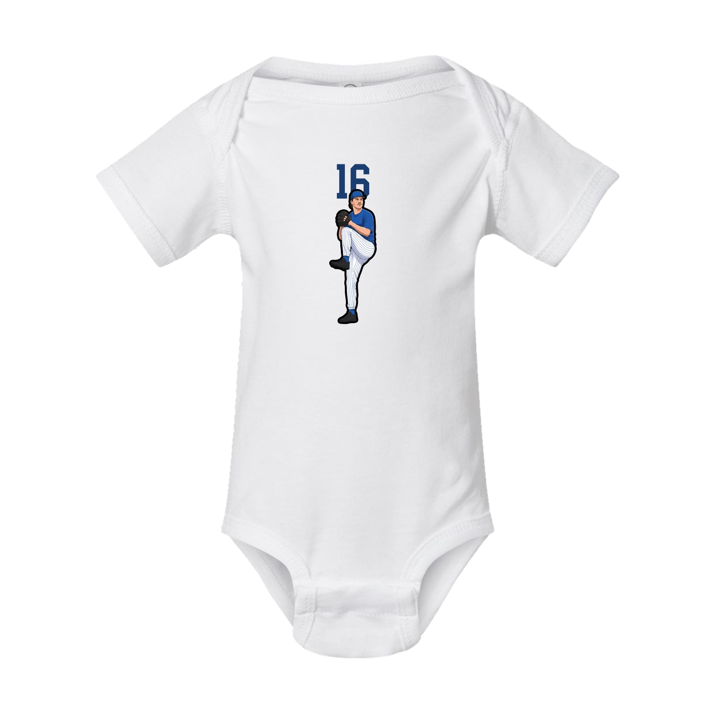 Baby Onesie — Number Top in White