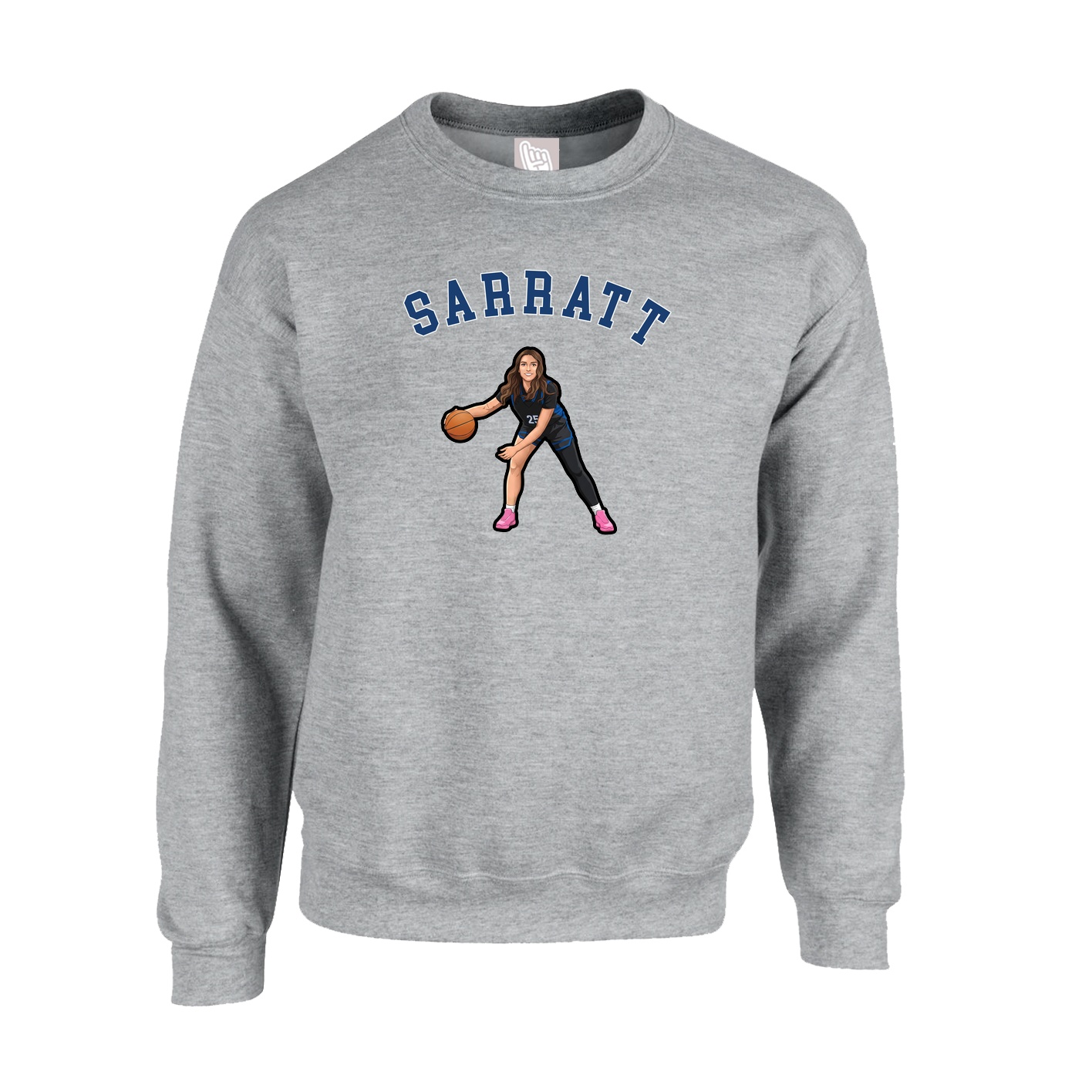 Fleece Crew — Shirsey Arch in Grey