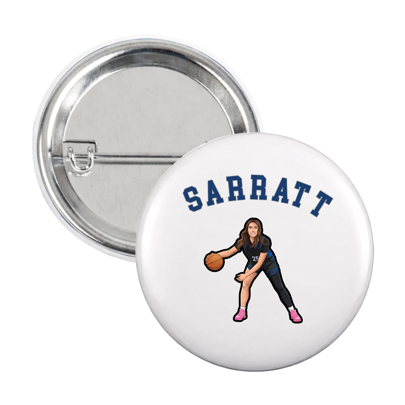 Game Day Button — Shirsey Arch in White