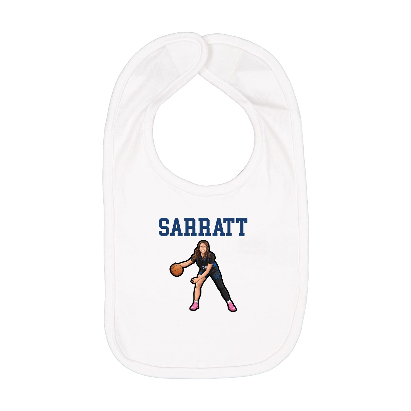 Infant Bib — Shirsey in White
