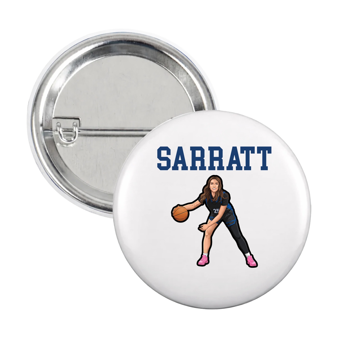 Game Day Button — Shirsey in White