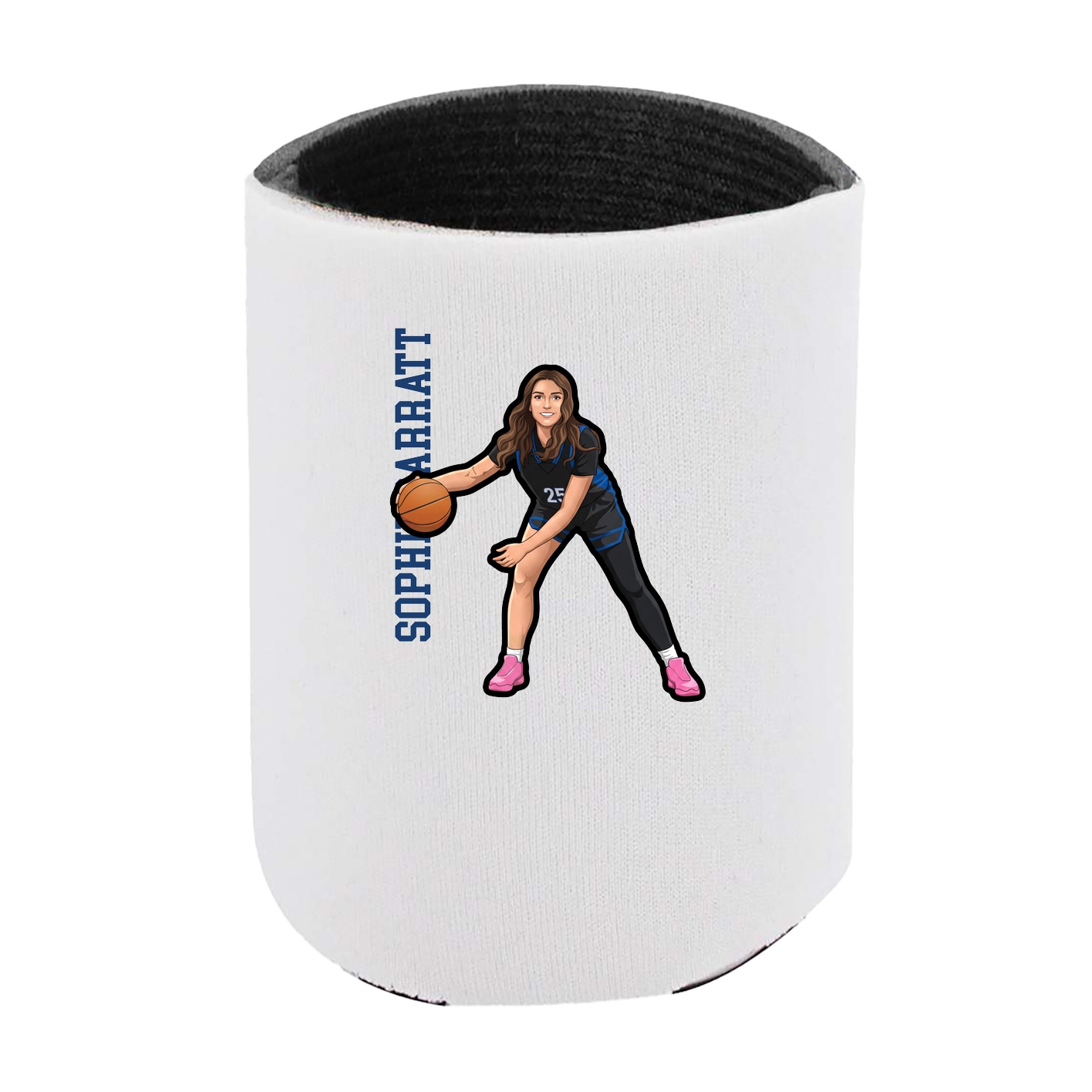 Can Holder — Name Vertical in White