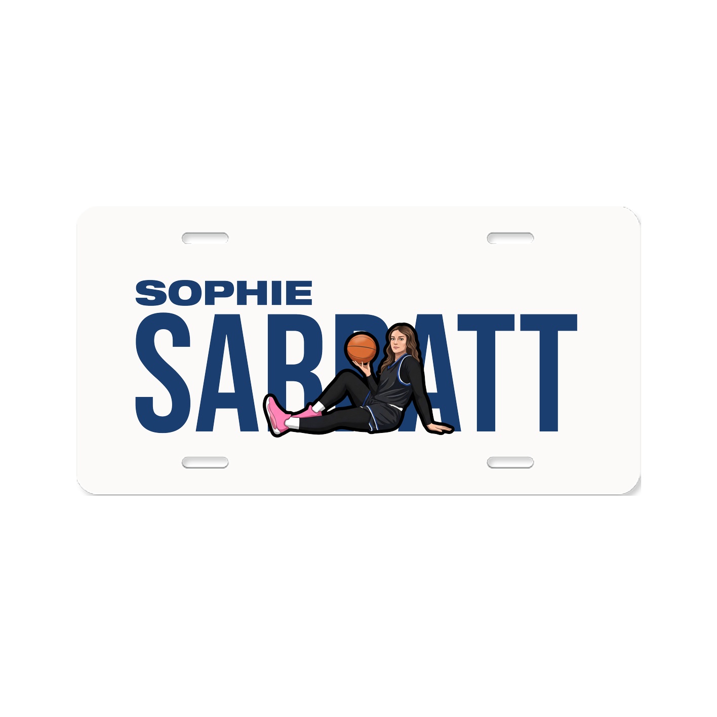 License Plate — Player Name in Classic