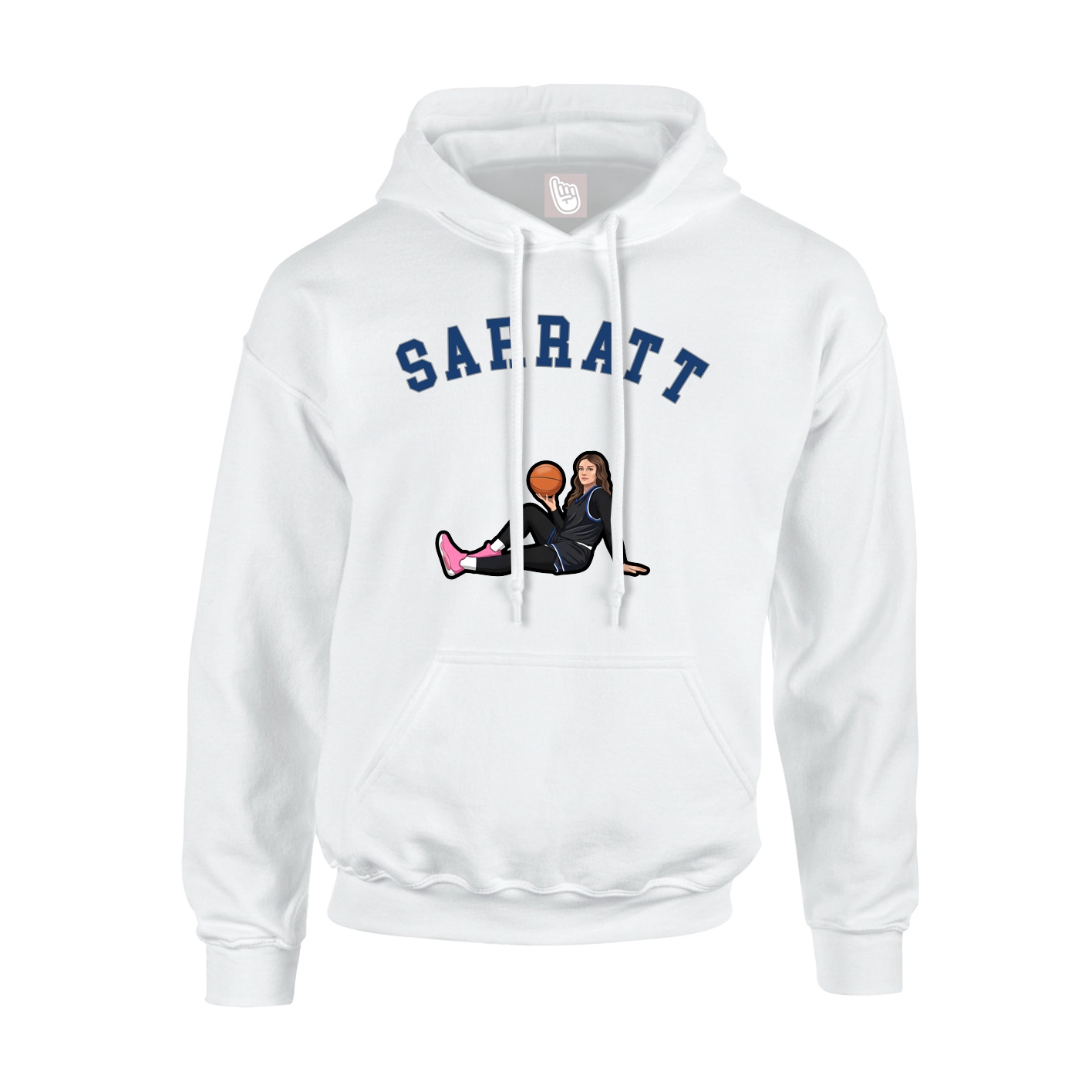 Youth Hoodie — Shirsey Arch in White