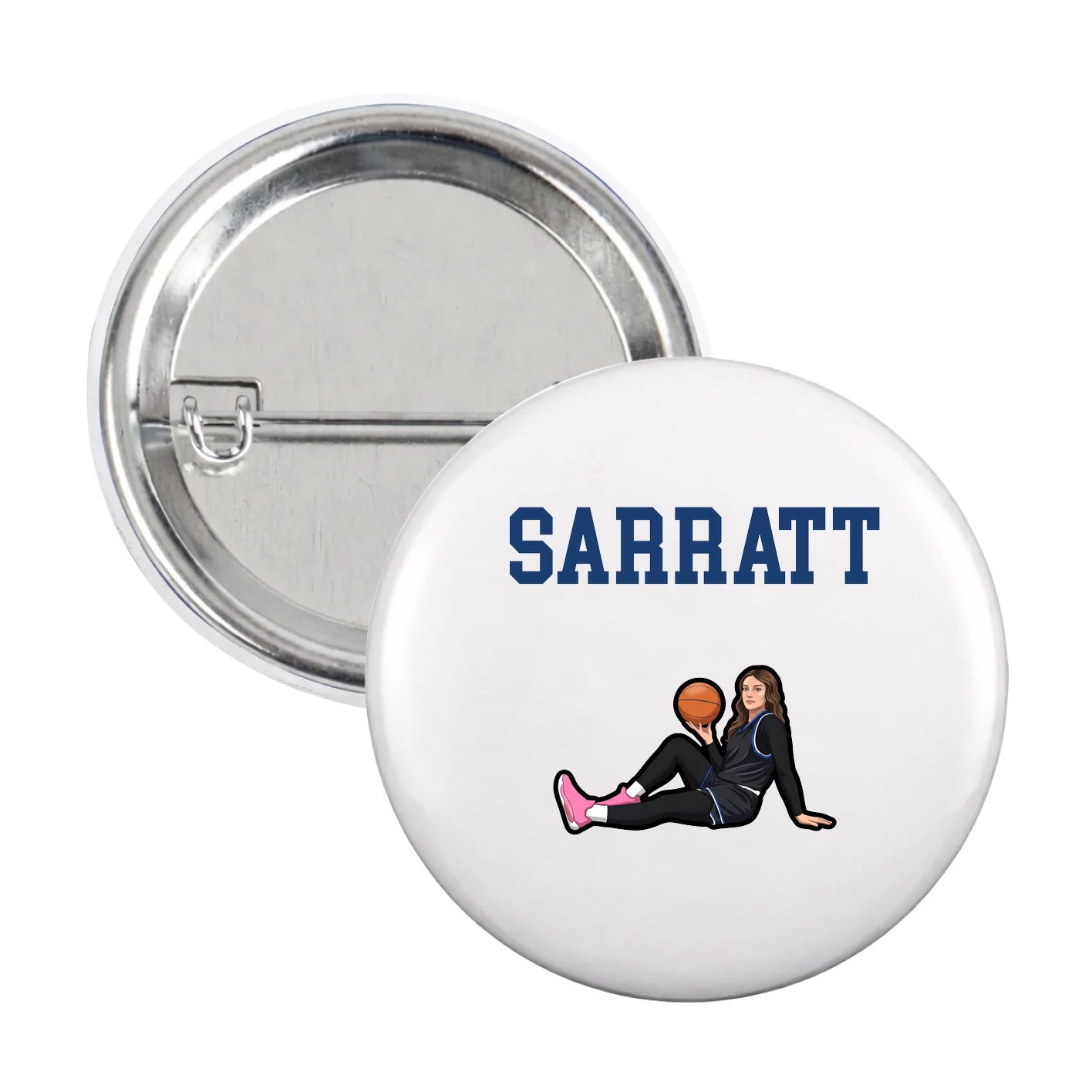Game Day Button — Shirsey in White