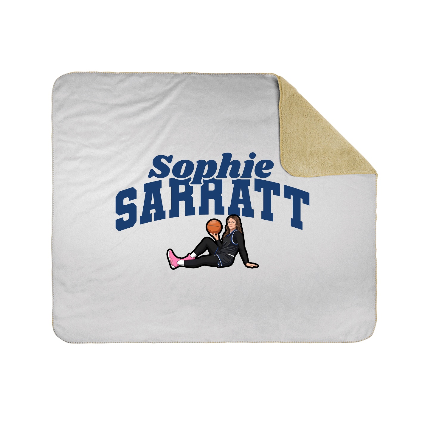 Throw Blanket — Signature Arch in White