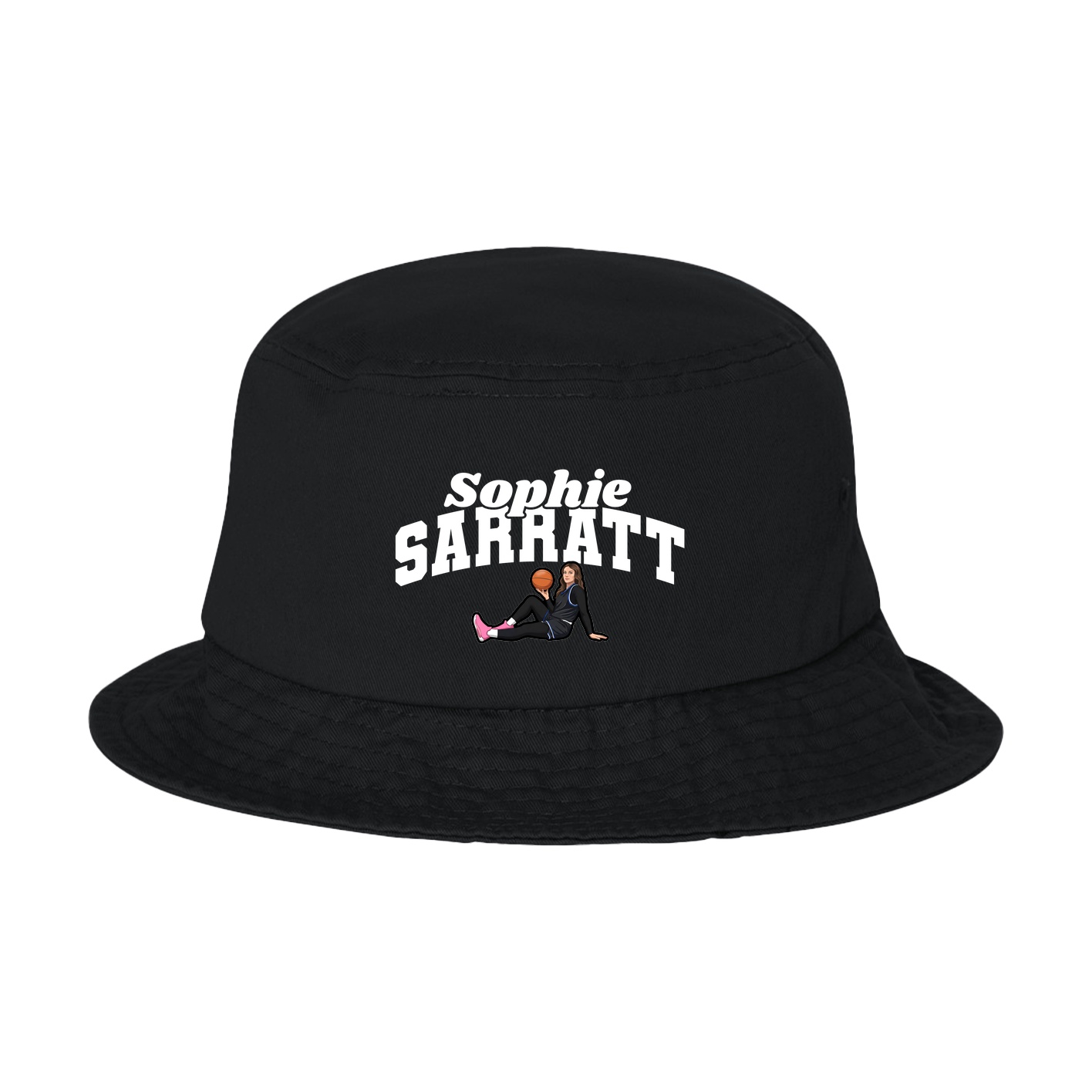 Bucket Cap — Signature Arch in Black