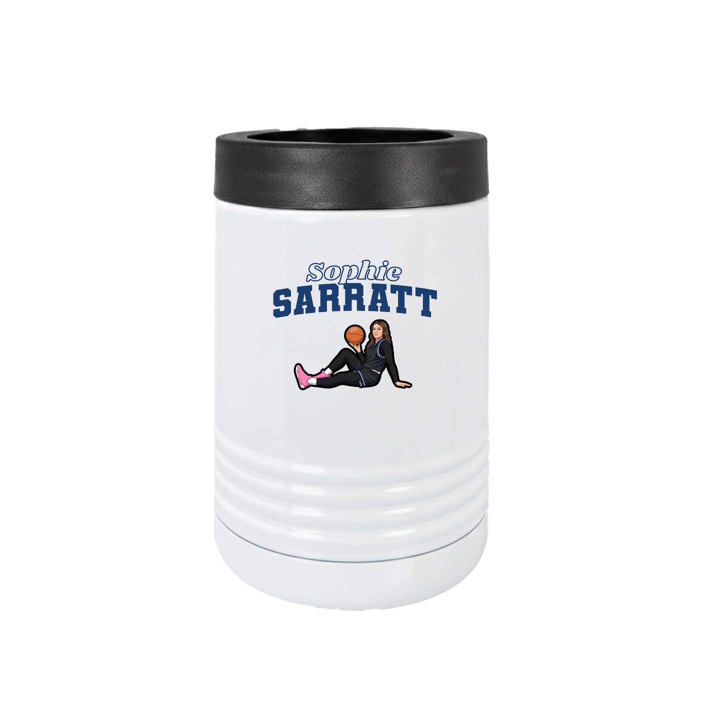Beverage Holder — Name Arch in White