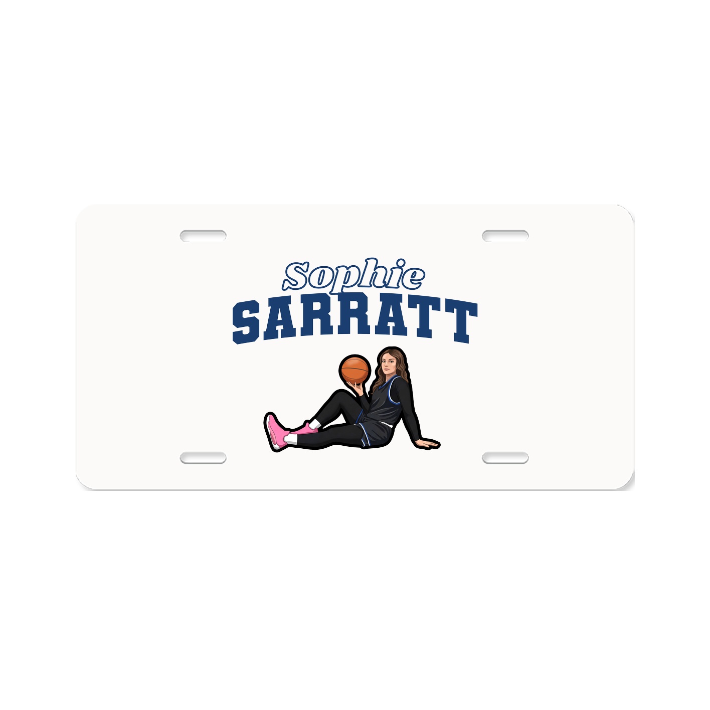 License Plate — Name Arch in Classic