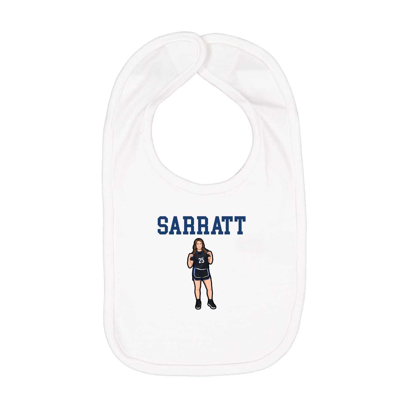Infant Bib — Shirsey in White