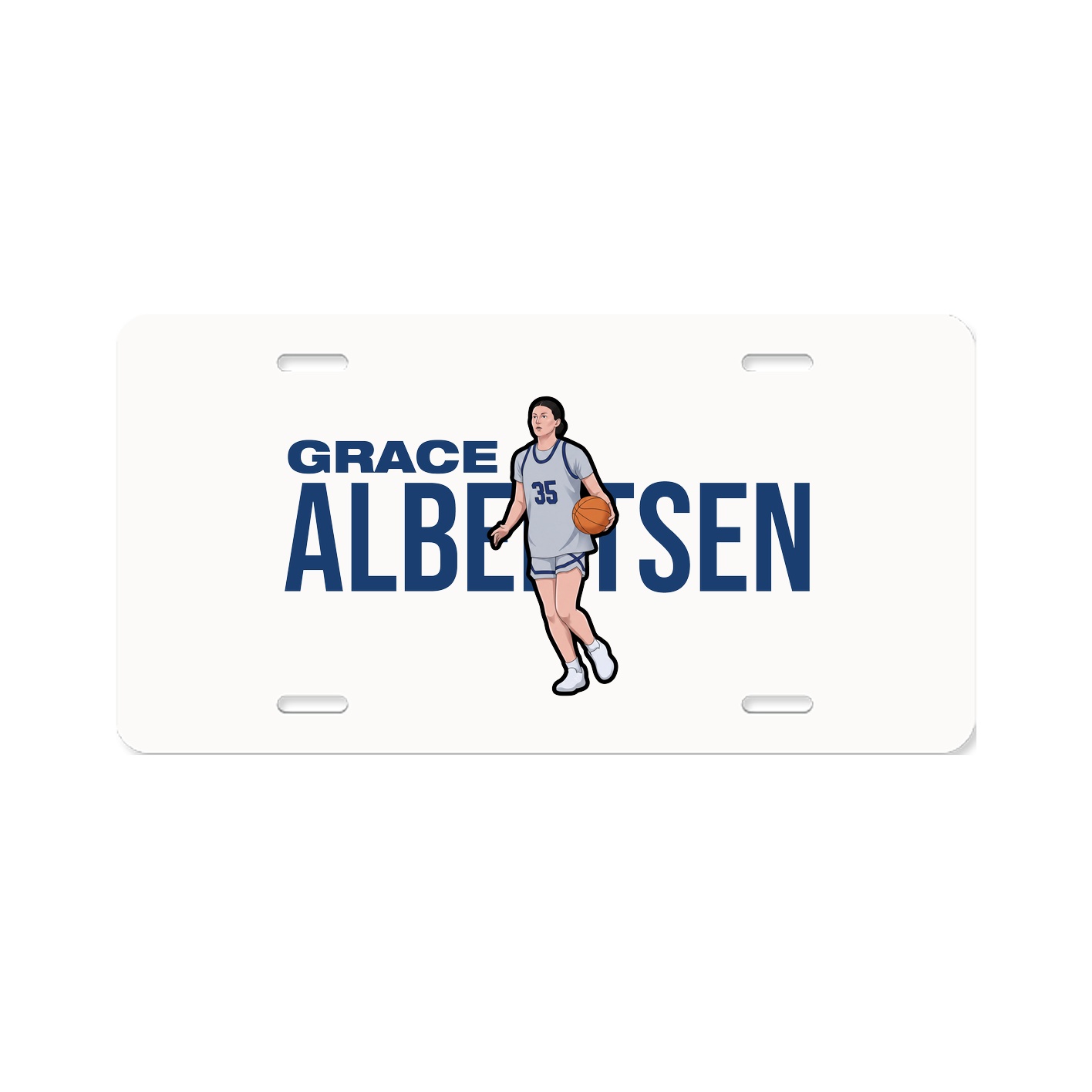 License Plate — Player Name in Classic