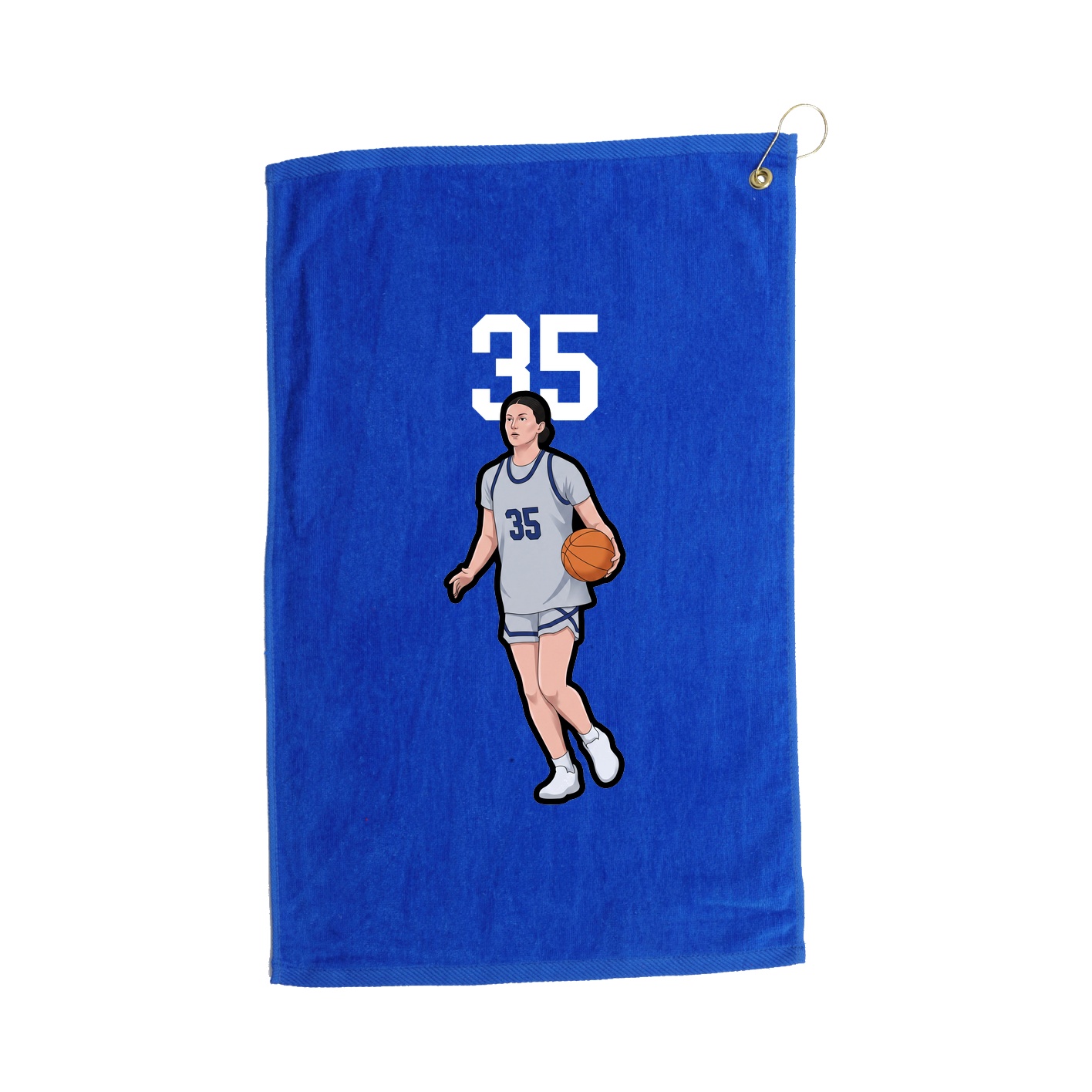 Golf Towel — Number Top in Royal
