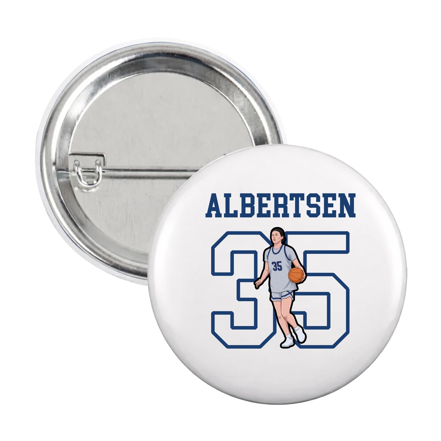 Game Day Button — Shirsey in White