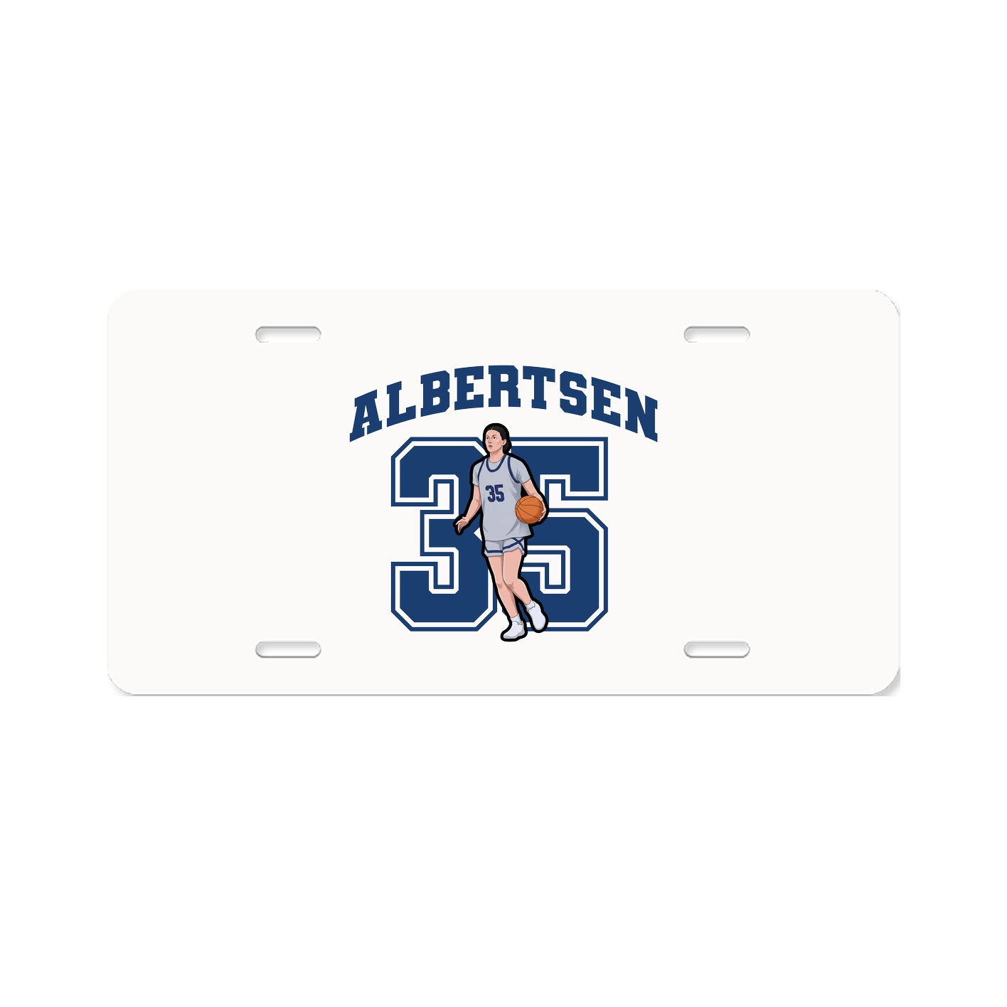 License Plate — Number in Classic