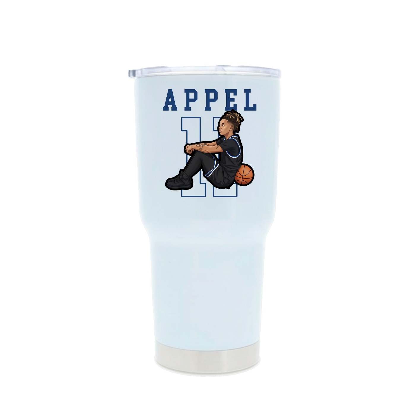 30oz Stainless Steel Tumbler — Shirsey in White