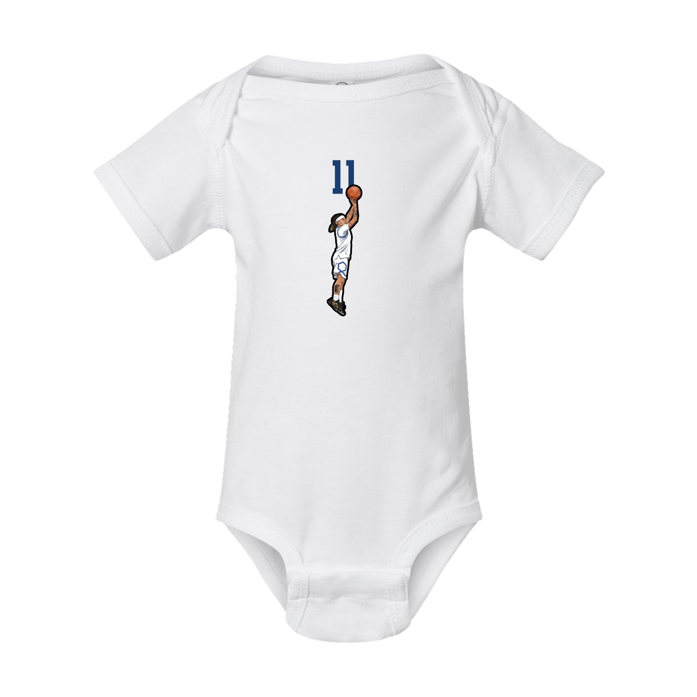Baby Onesie — Number Top in White