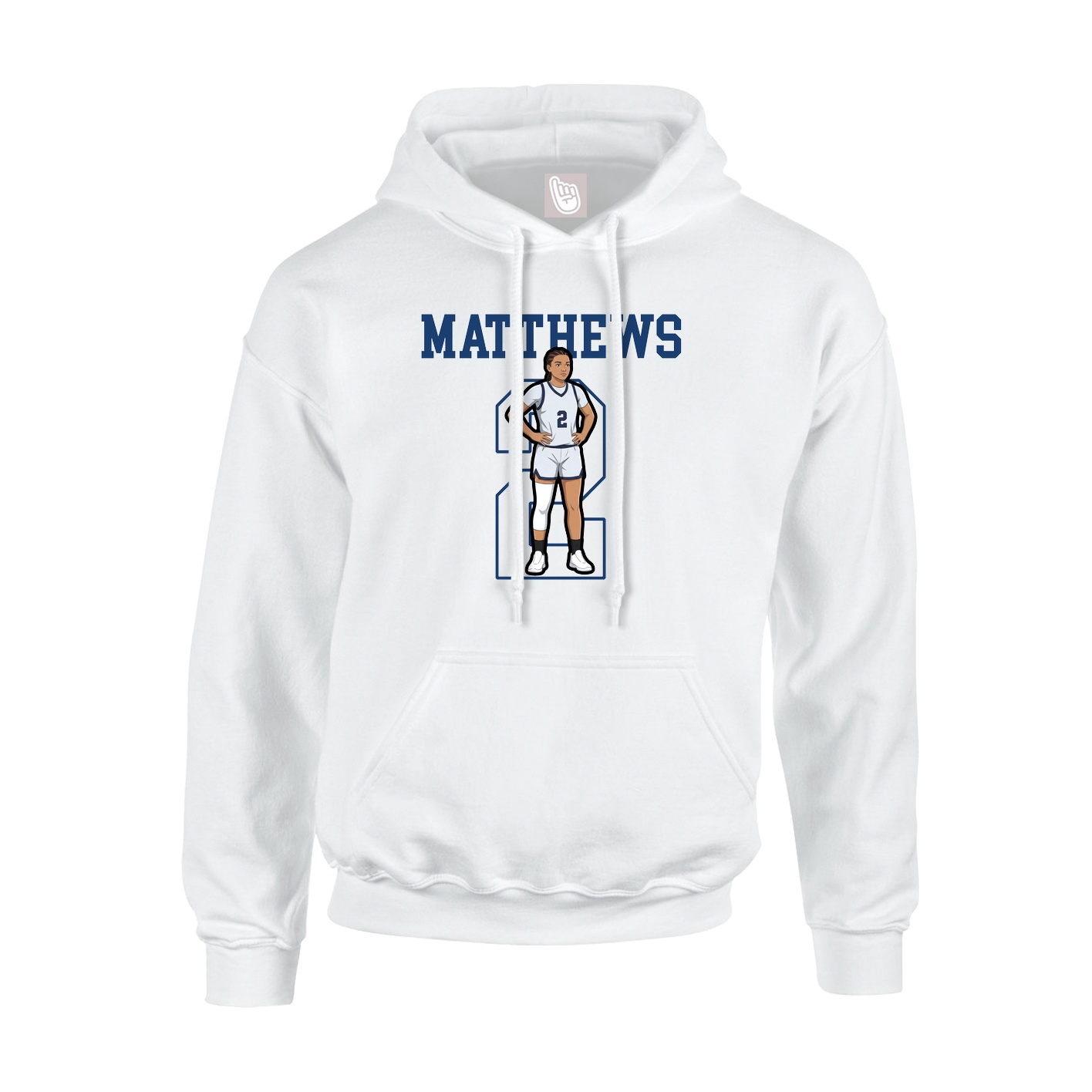 Hoodie — Shirsey in White