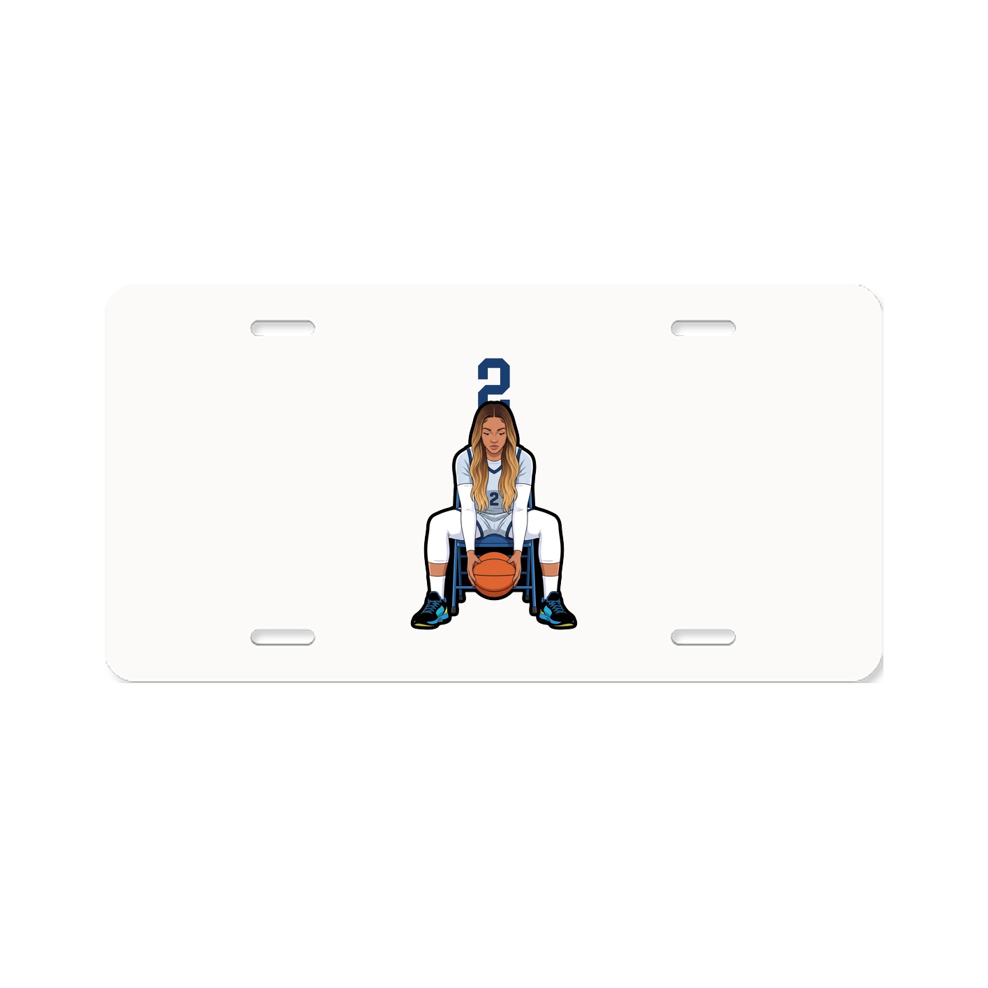 License Plate — Number Top in Classic