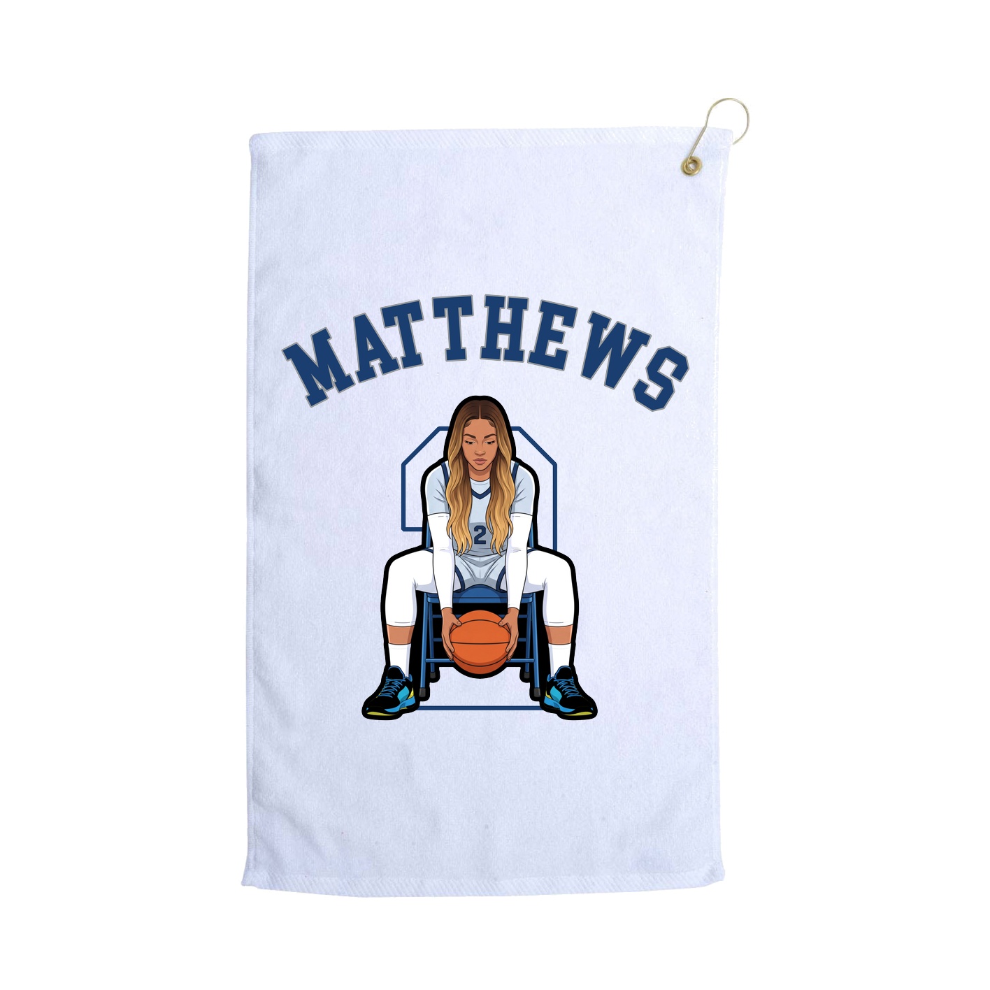 Golf Towel — Shirsey Arch in White