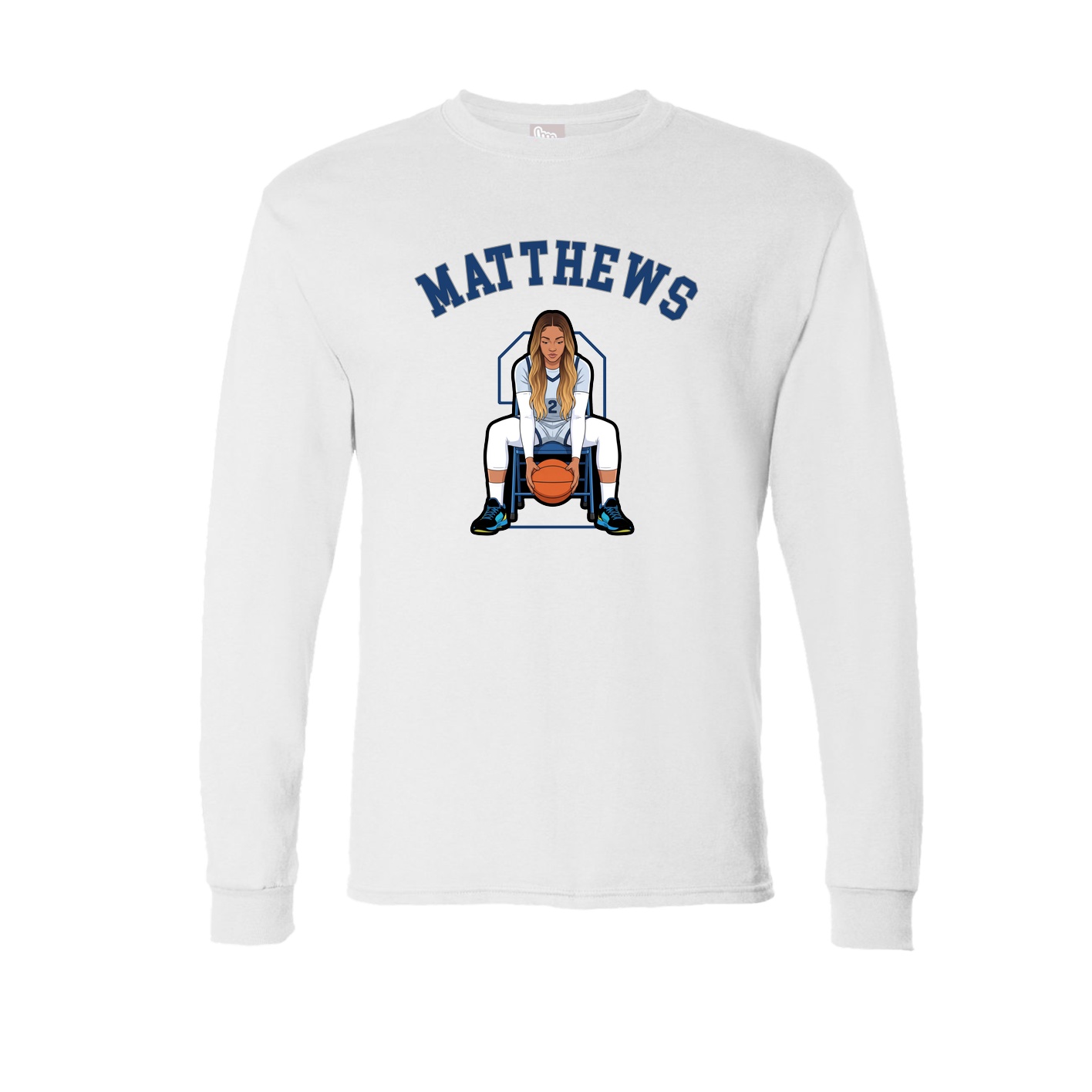 Long Sleeve Tee — Shirsey Arch in White