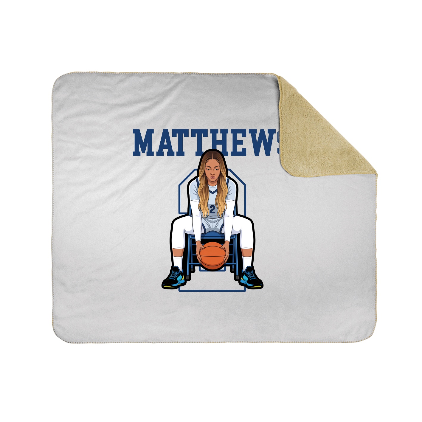 50x60 Sherpa Lined Throw Blanket