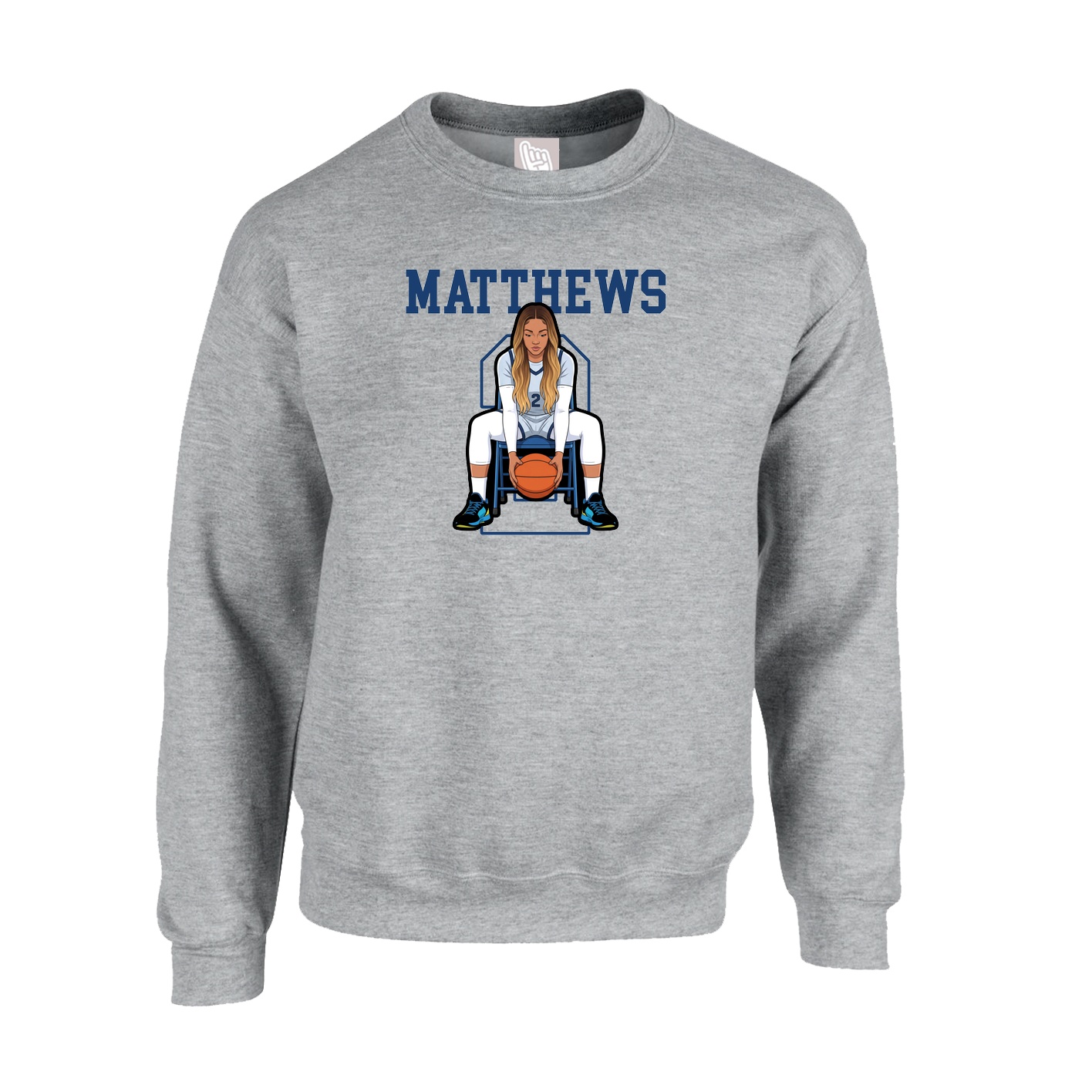 Fleece Crew — Shirsey in Grey