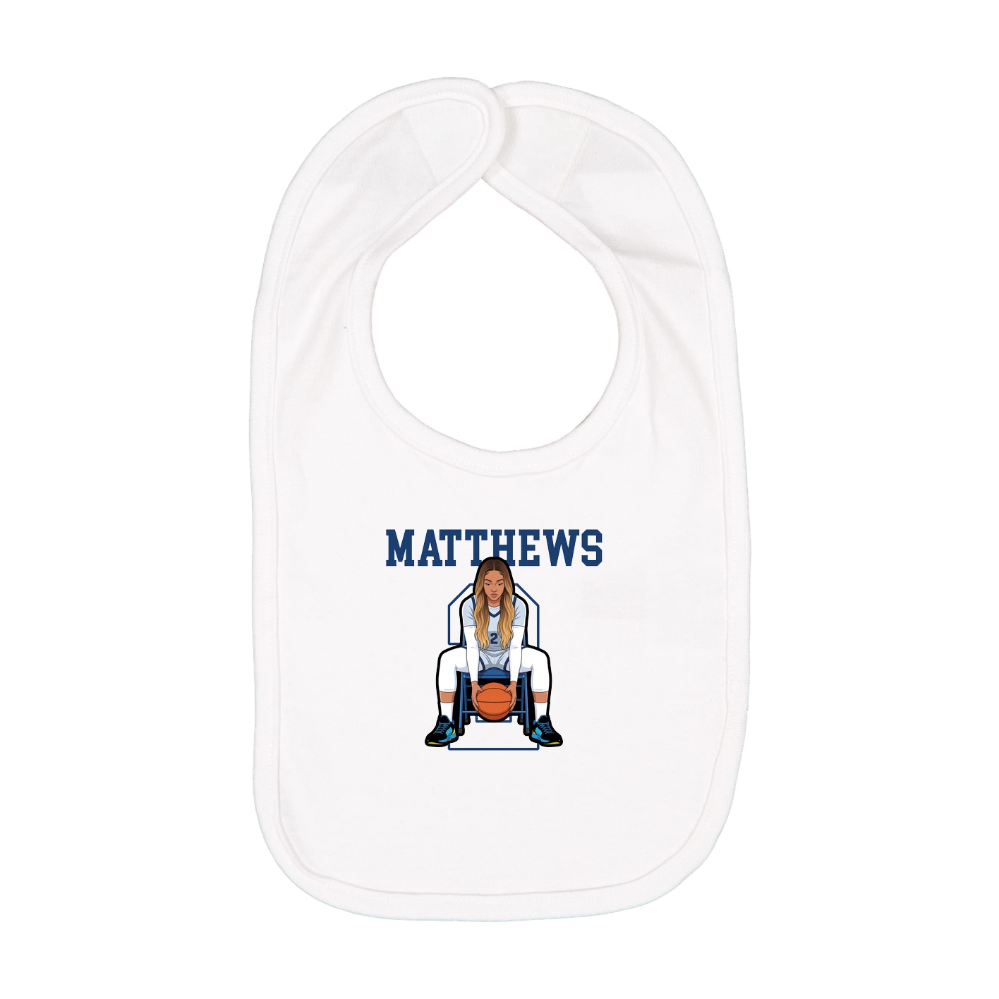 Infant Bib — Shirsey in White