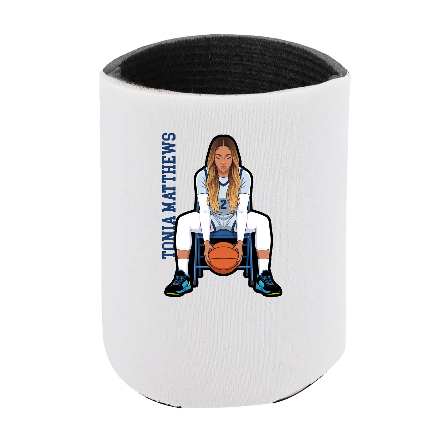 Can Holder — Name Vertical in White