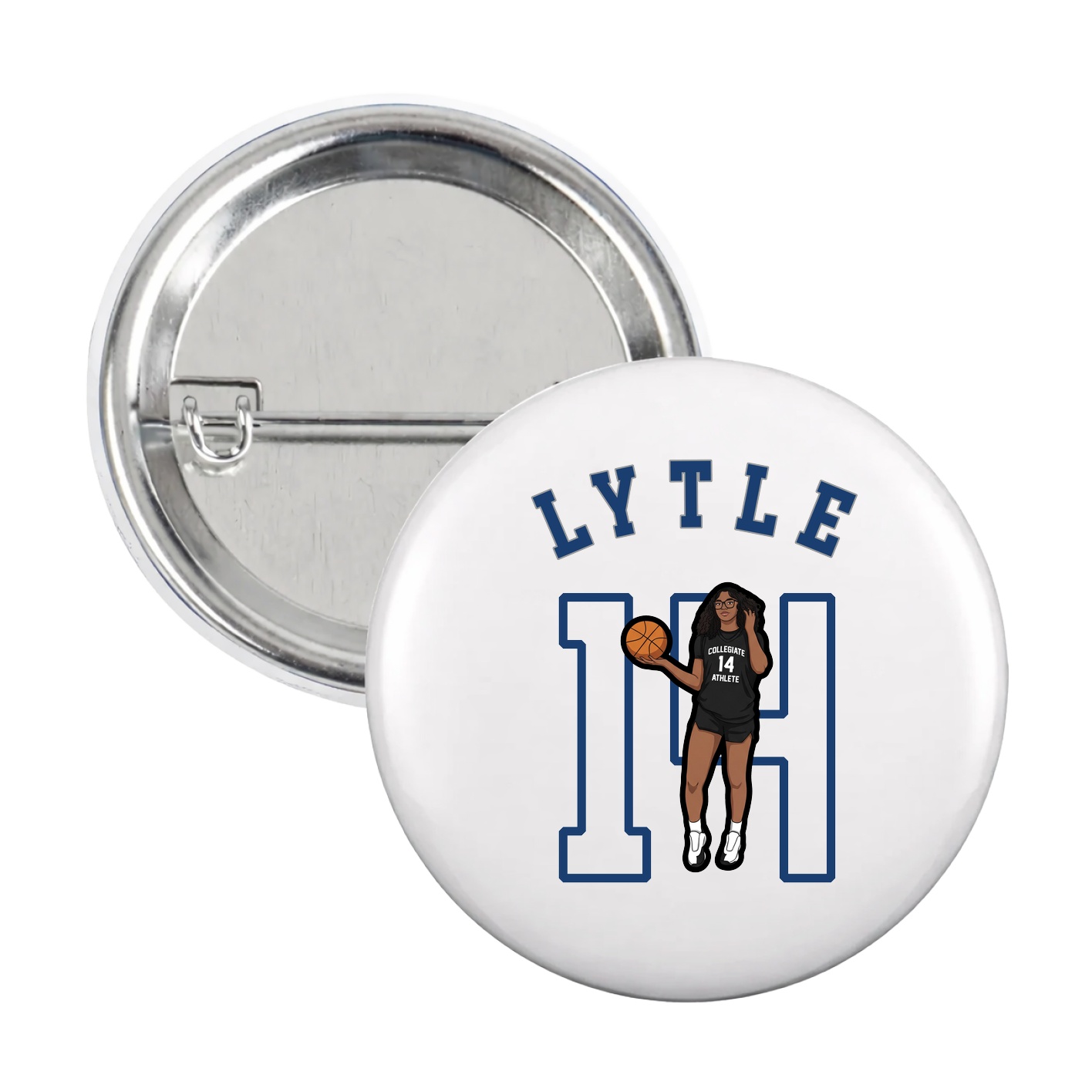 Game Day Button — Shirsey Arch in White