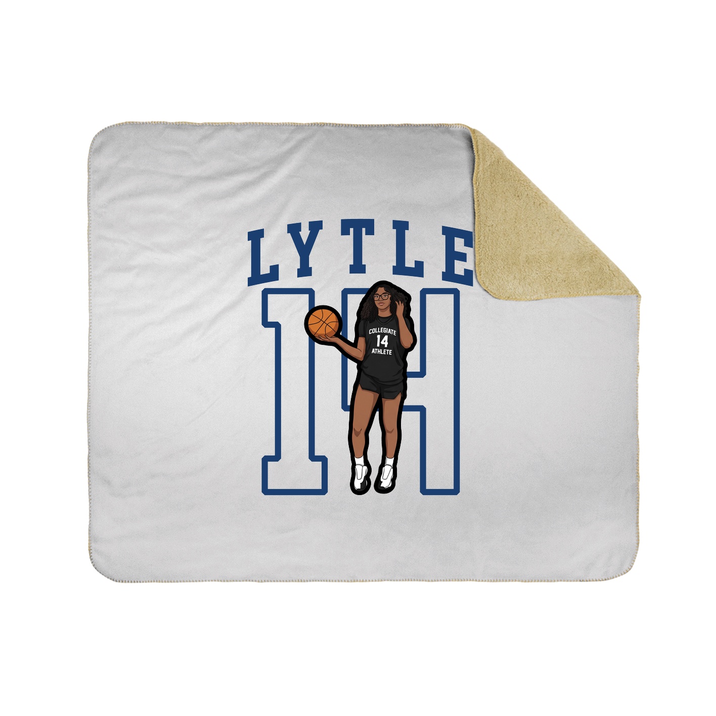 Throw Blanket — Shirsey in White