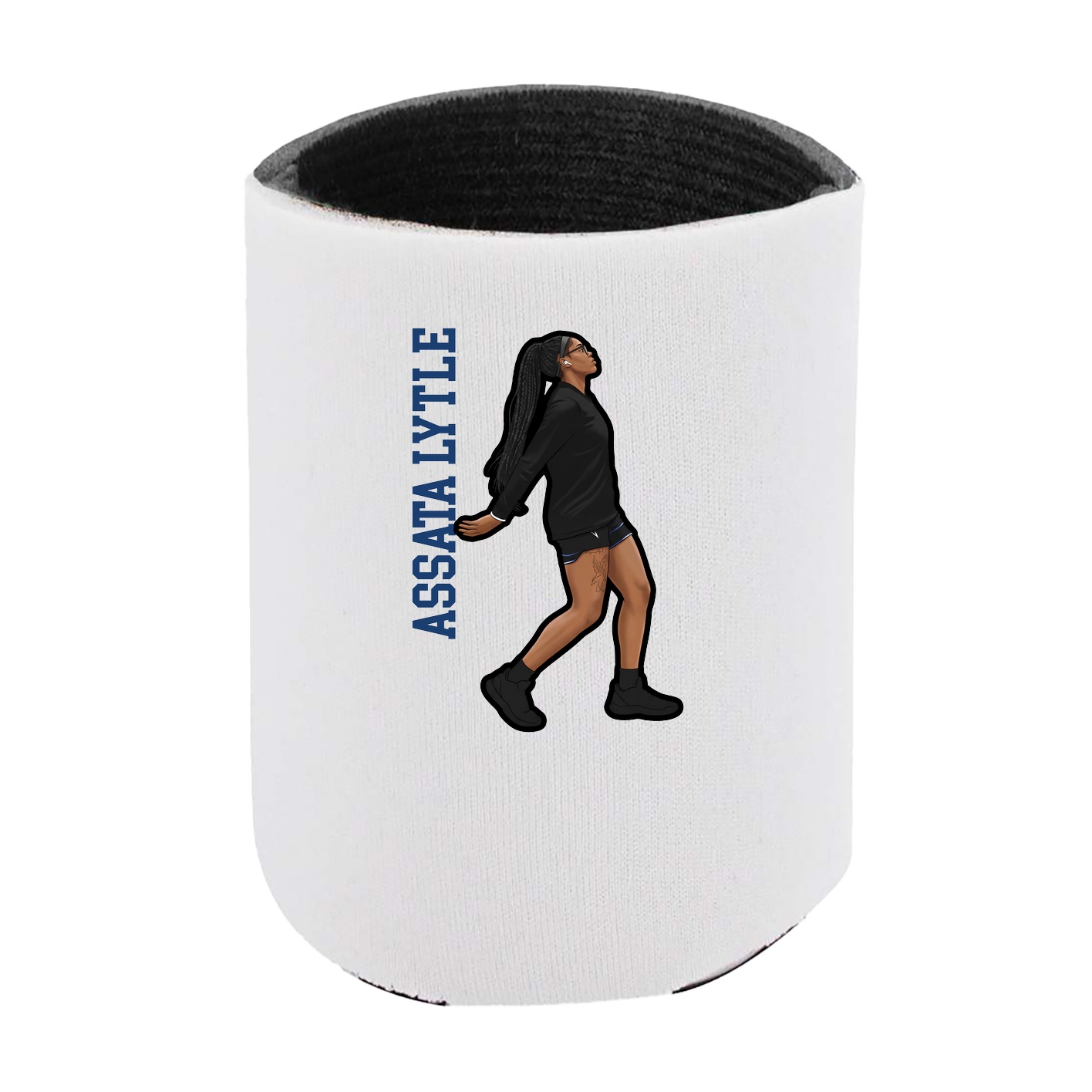 Can Holder — Name Vertical in White