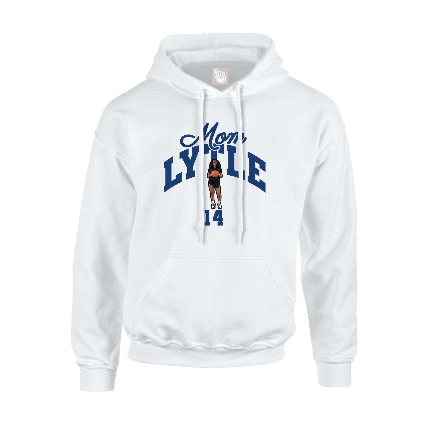 Youth Hoodie — Mothers Day Arch in White