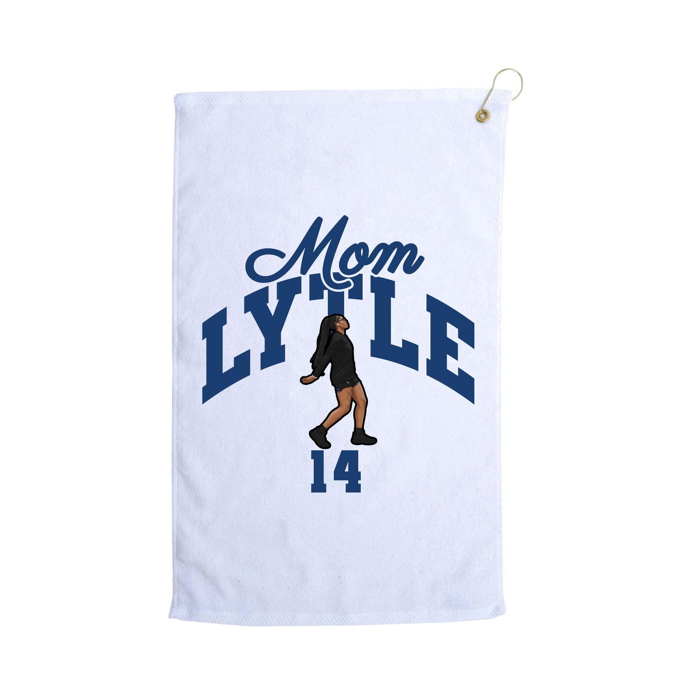 Golf Towel — Mothers Day Arch in White