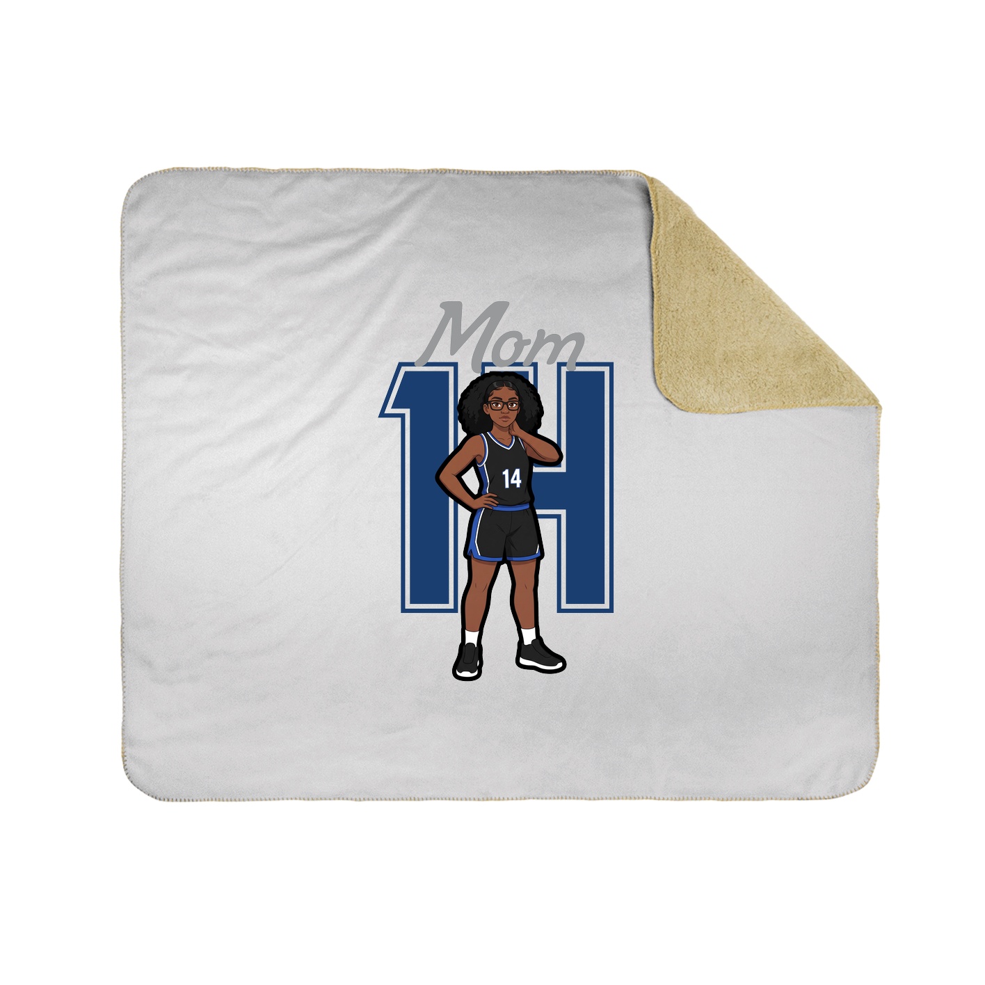 Throw Blanket — Mothers Day Shirsey in White